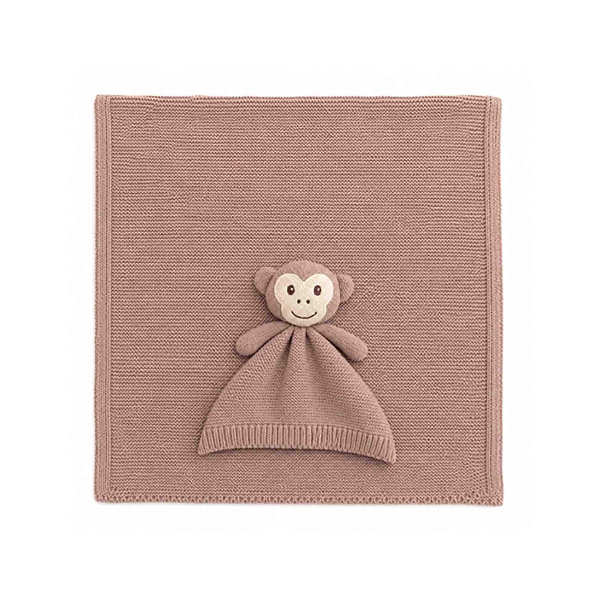 Kuscheldecken, LITTLE, Beige – Besonderheit: Set aus Decke und Schnuffeltuch