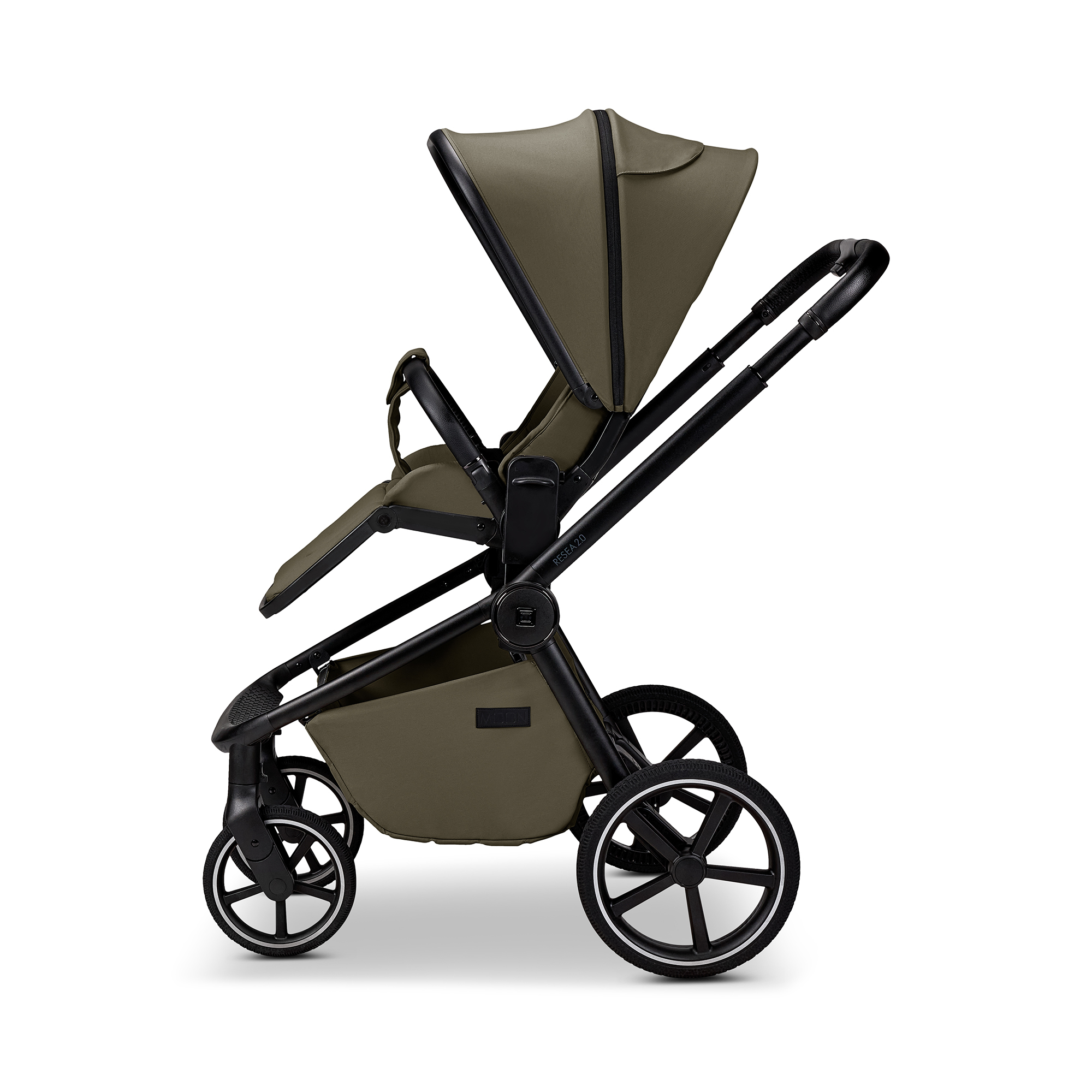 Kombi-Kinderwagen, MOON, Grün – Produktansicht