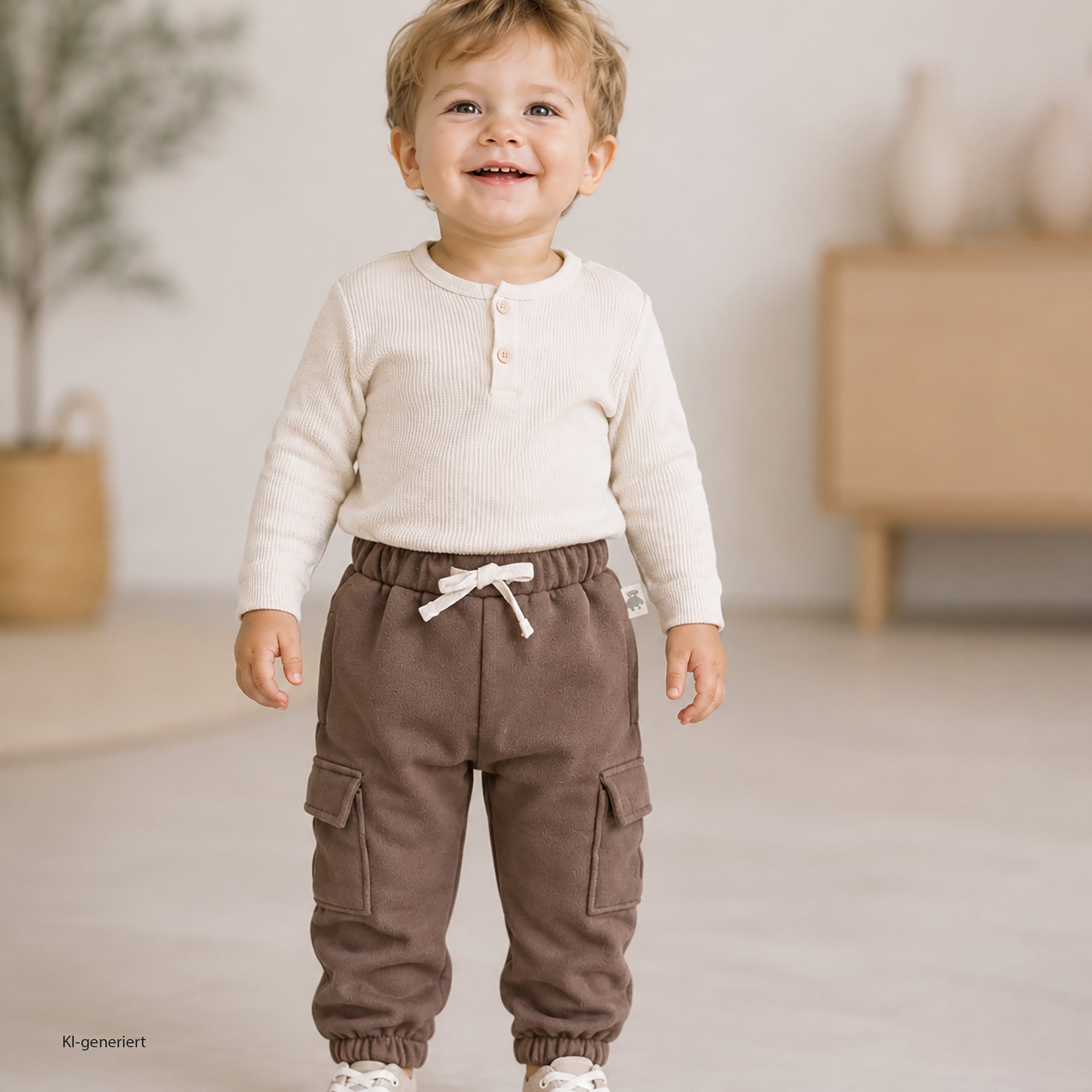 Lange Hosen, LITTLE, Braun – Produktansicht