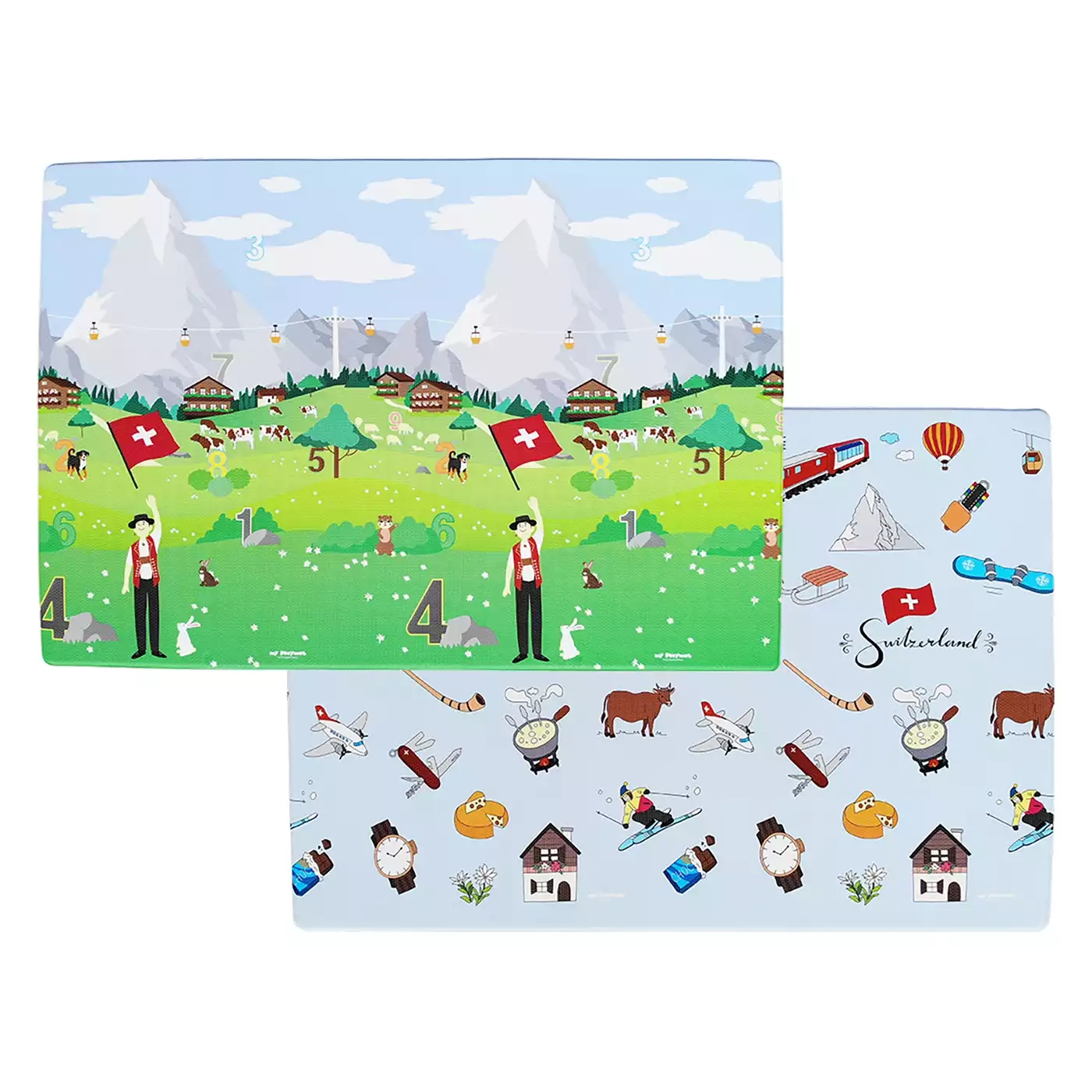 Spielmatte Pure mySwitzerland 130 x 190 x 1,5 cm myPlaymat 2000579246142 1