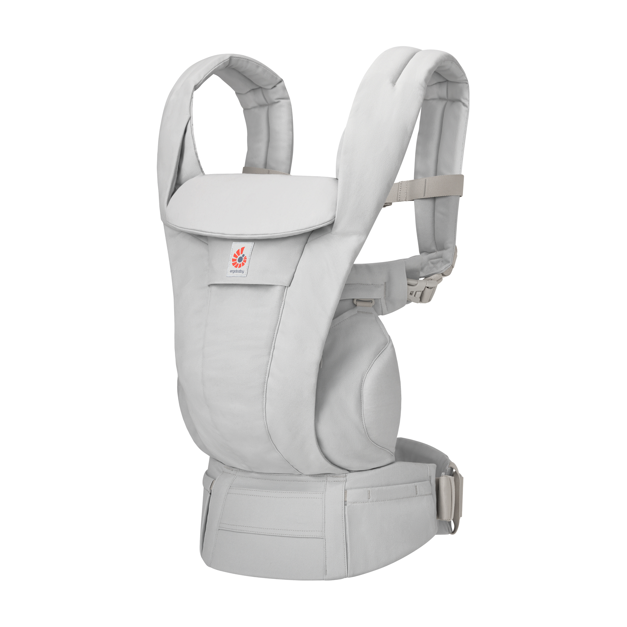 Fullbuckle Tragen, ERGObaby, Grau – Besonderheit: 4 ergonomische Tragepositionen (nach innen, nach außen, auf dem Rücken, auf der Hüfte) mit Lendenwirbelstütze zur Entlastung des Trägers