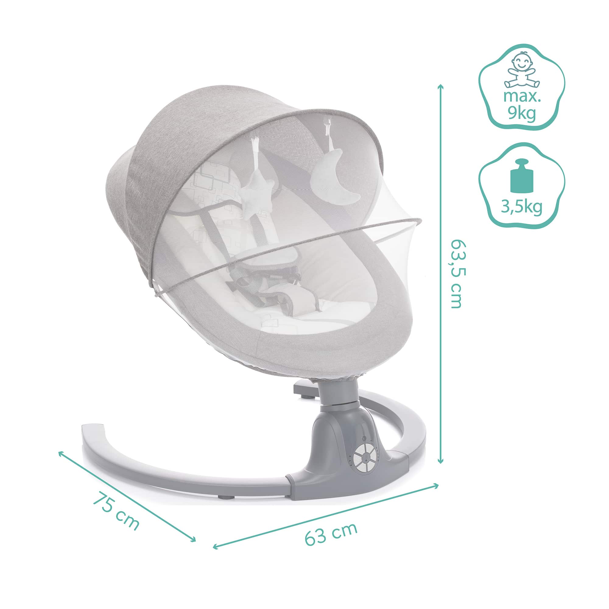 Wippen, fillikid, Grau – Produktansicht