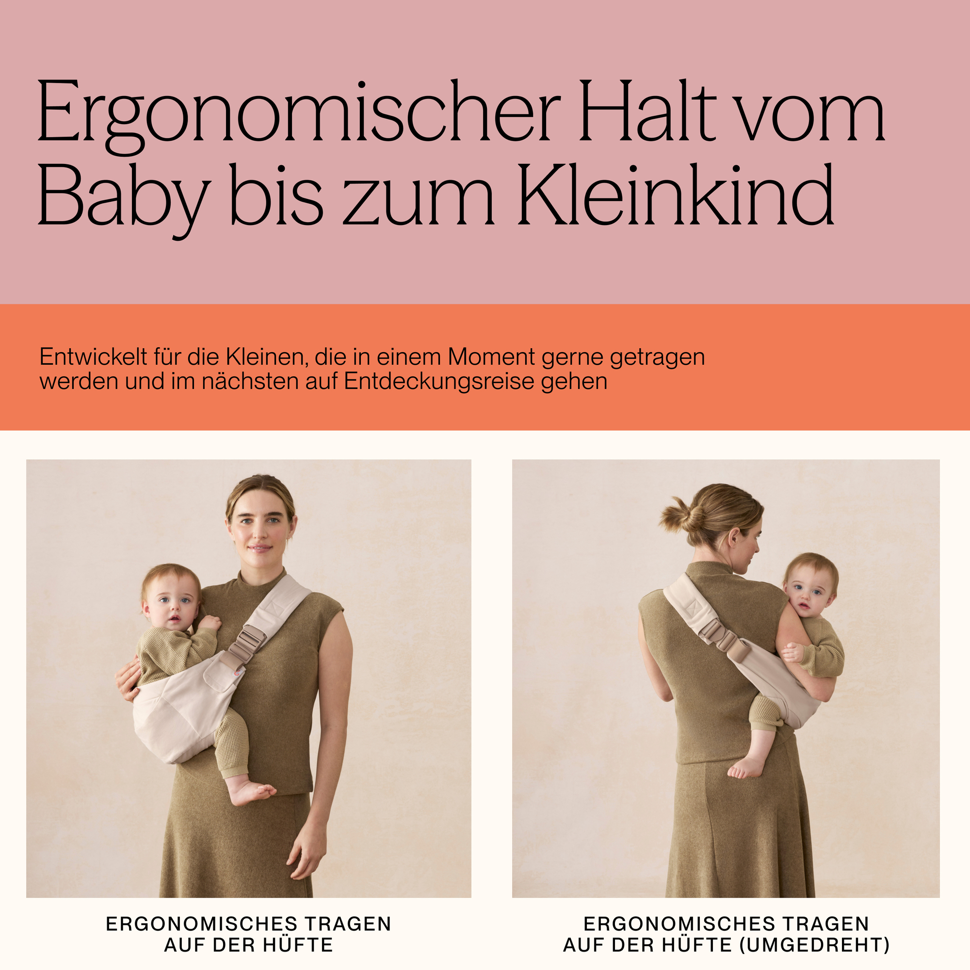 Hüfttragen, ERGObaby, Beige – Produktansicht