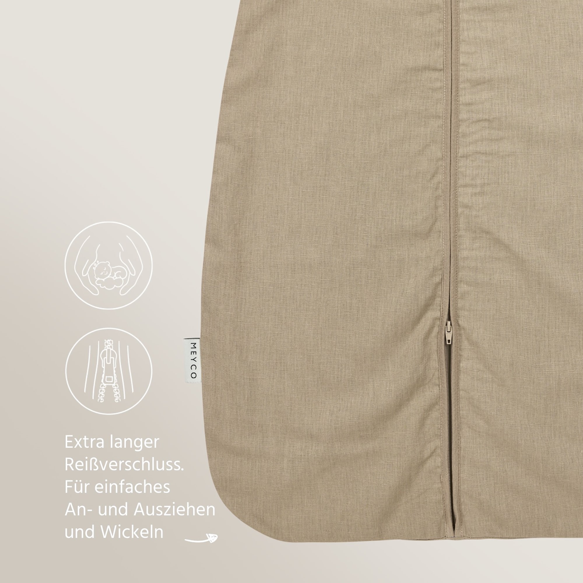 Sommerschlafsäcke, MEYCO, Beige – Produktansicht