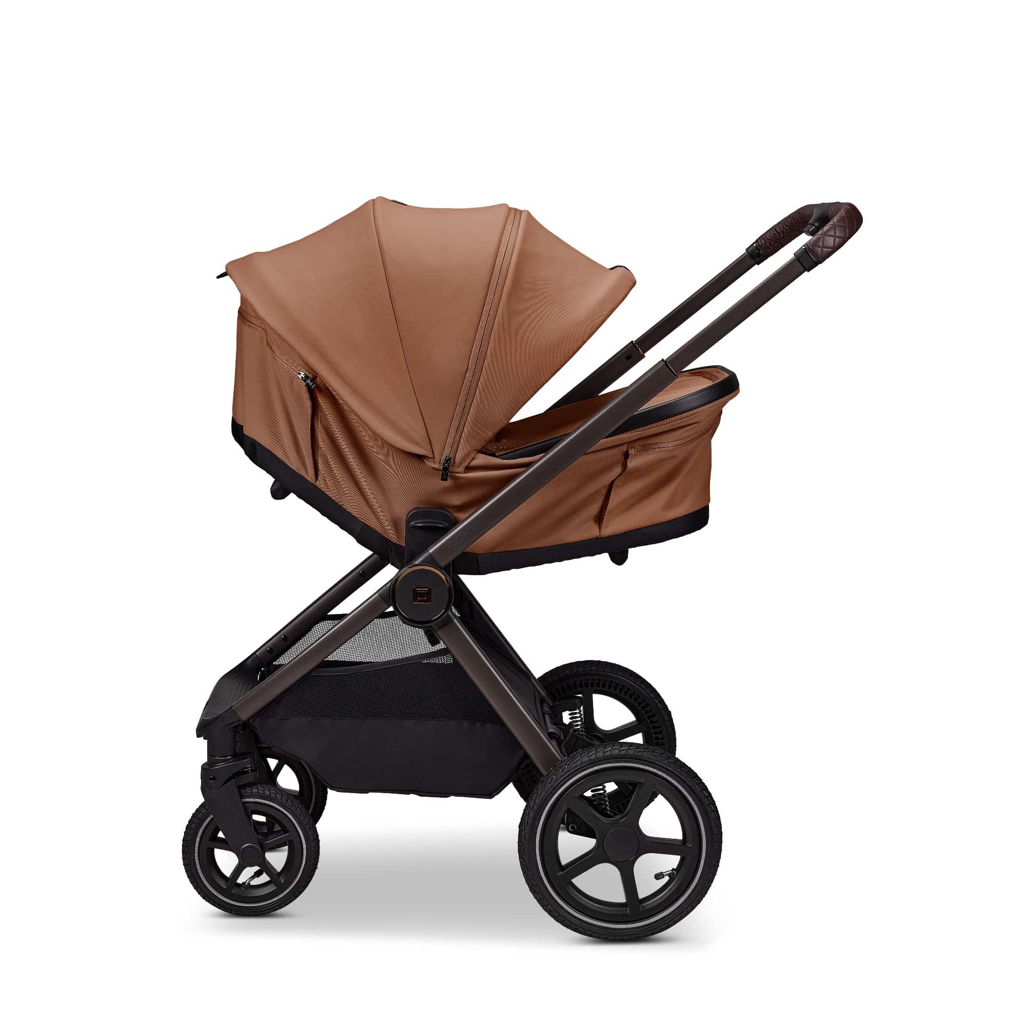Kombi-Kinderwagen, MOON, Braun – Produktansicht