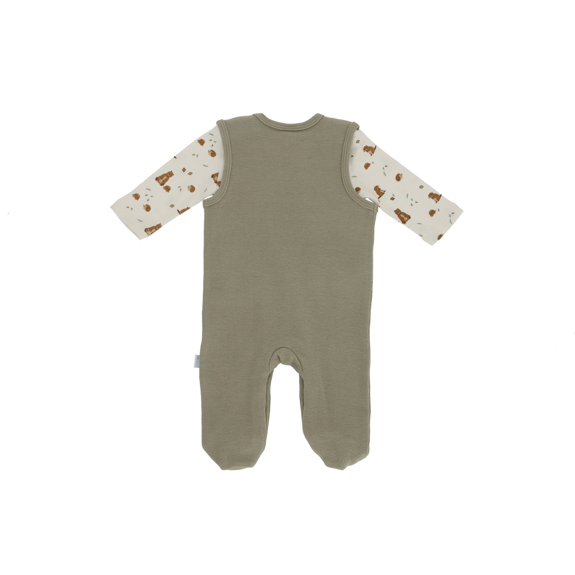 Strampler, LITTLE ONE, Grün – Besonderheit: Set bestehend aus Strampler und Langarmshirt