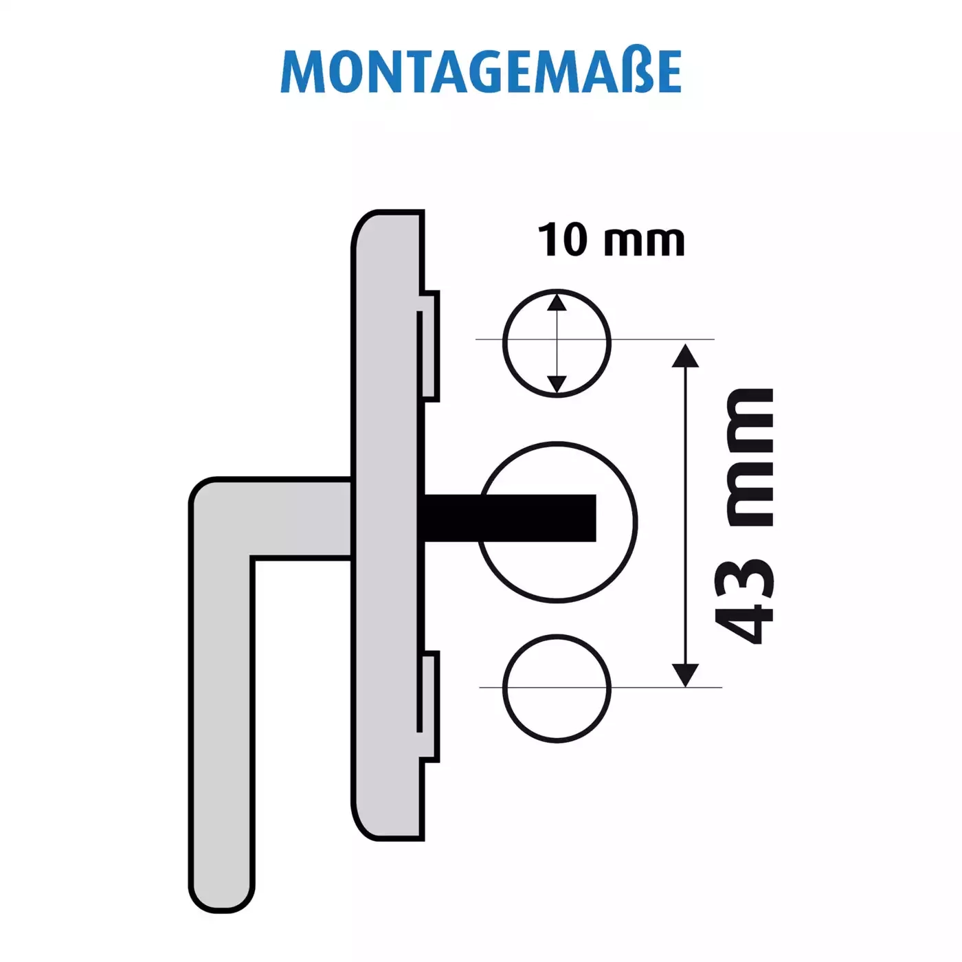 Kindersicherung, reer, Grau – Produktansicht