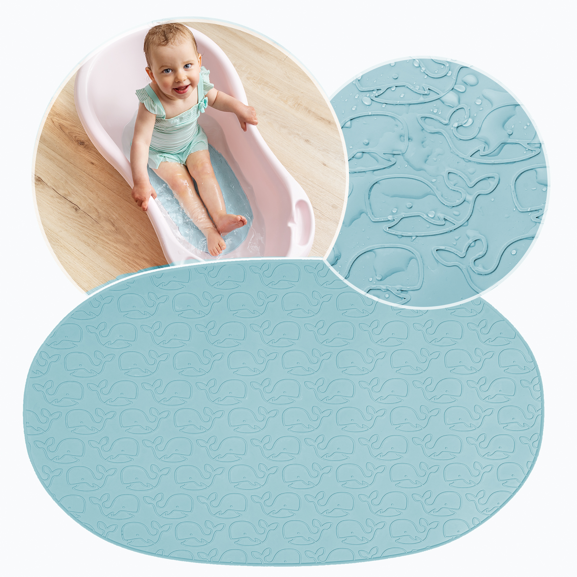 Badewannen, reer, Blau – Produktansicht