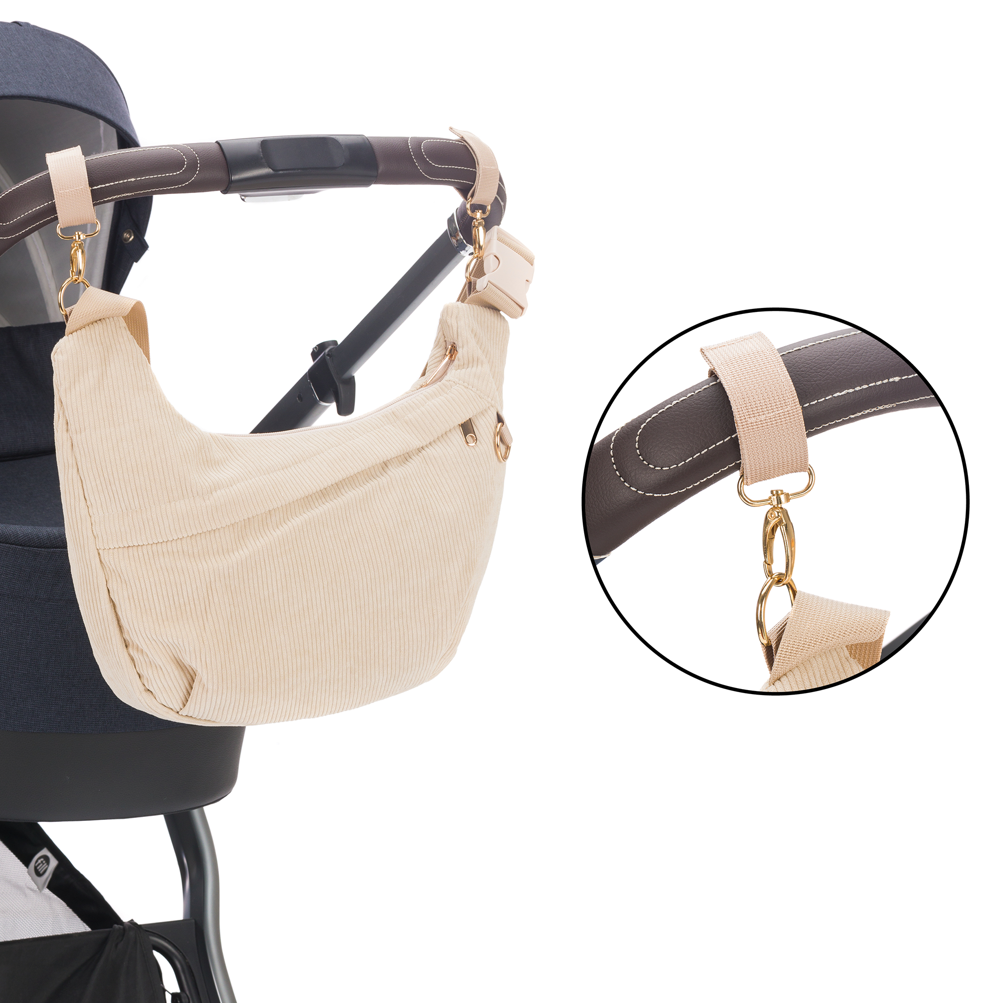 Wickeltaschen beige, LITTLE ONE, Beige – Produktansicht