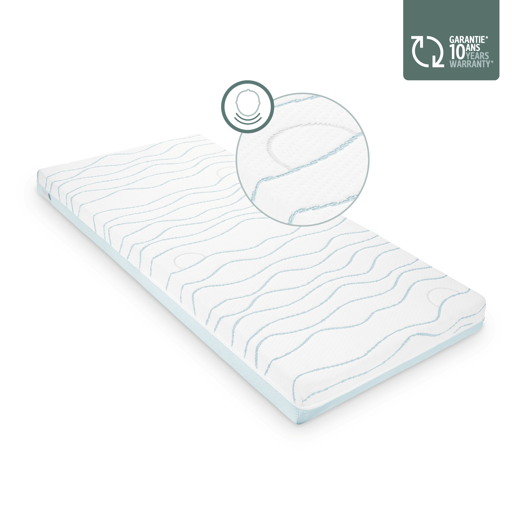 Matratzen 60 x 120 cm, babymoov, Weiß – Produktansicht