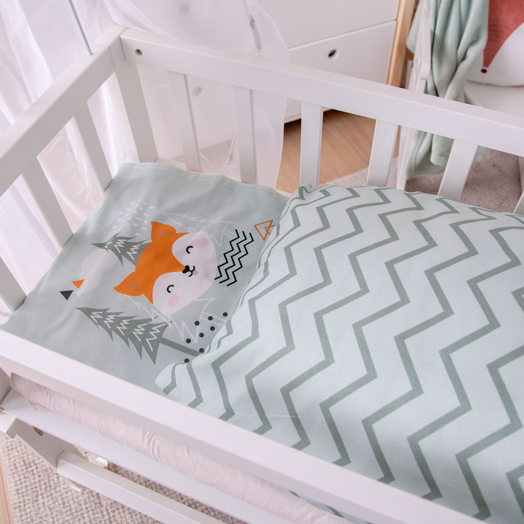 Babybettwäsche, HERDING, Grün – Produktansicht