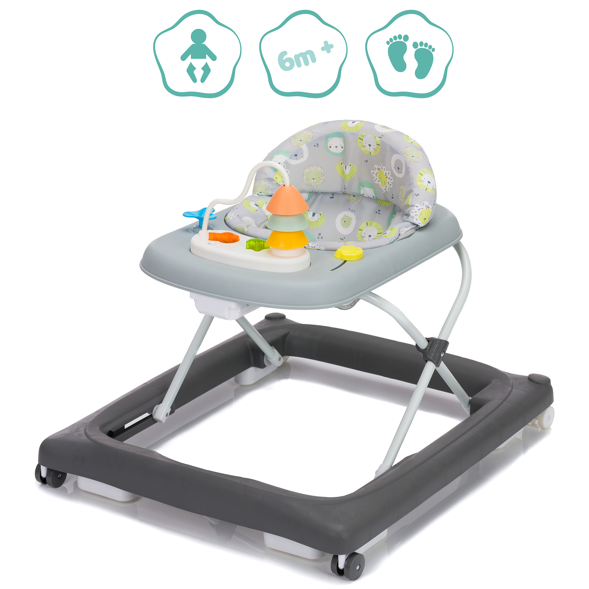 Lauflernwagen, fillikid, Grau – Produktansicht