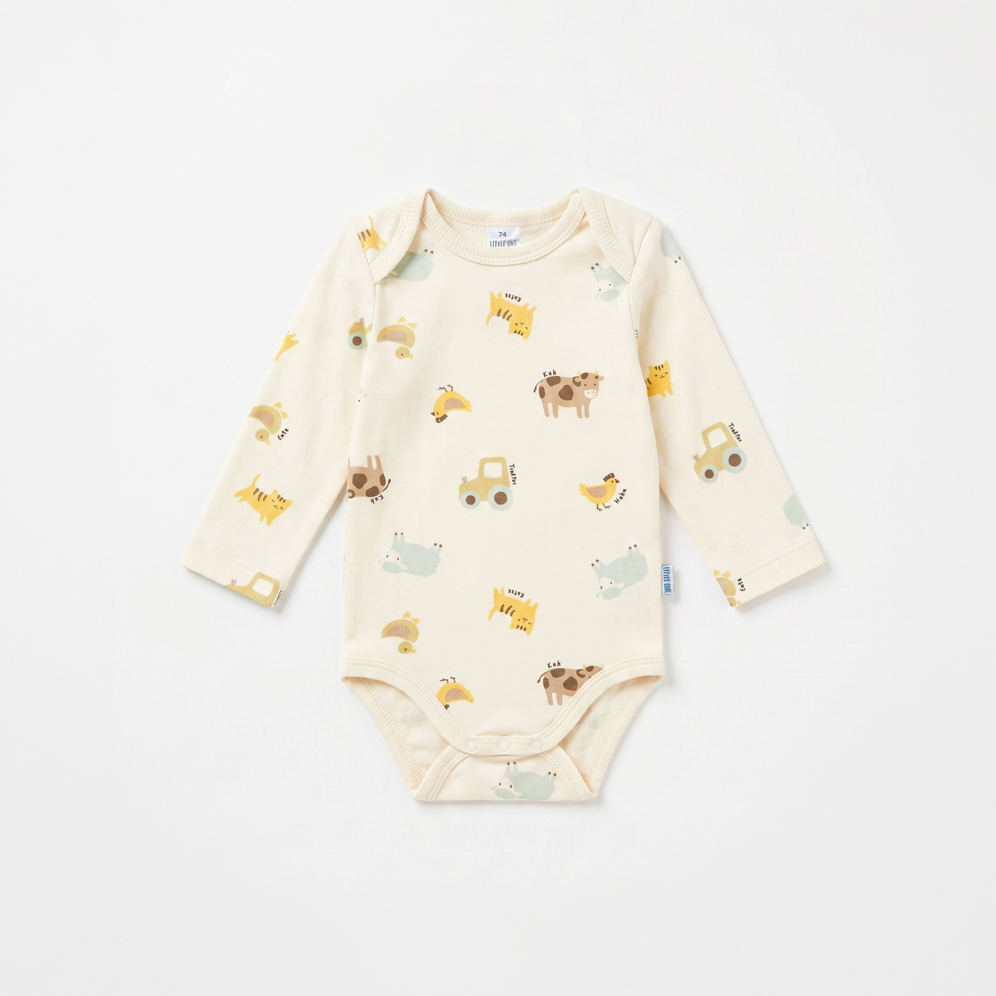 Langarmbodys, LITTLE ONE, Weiß – Produktansicht