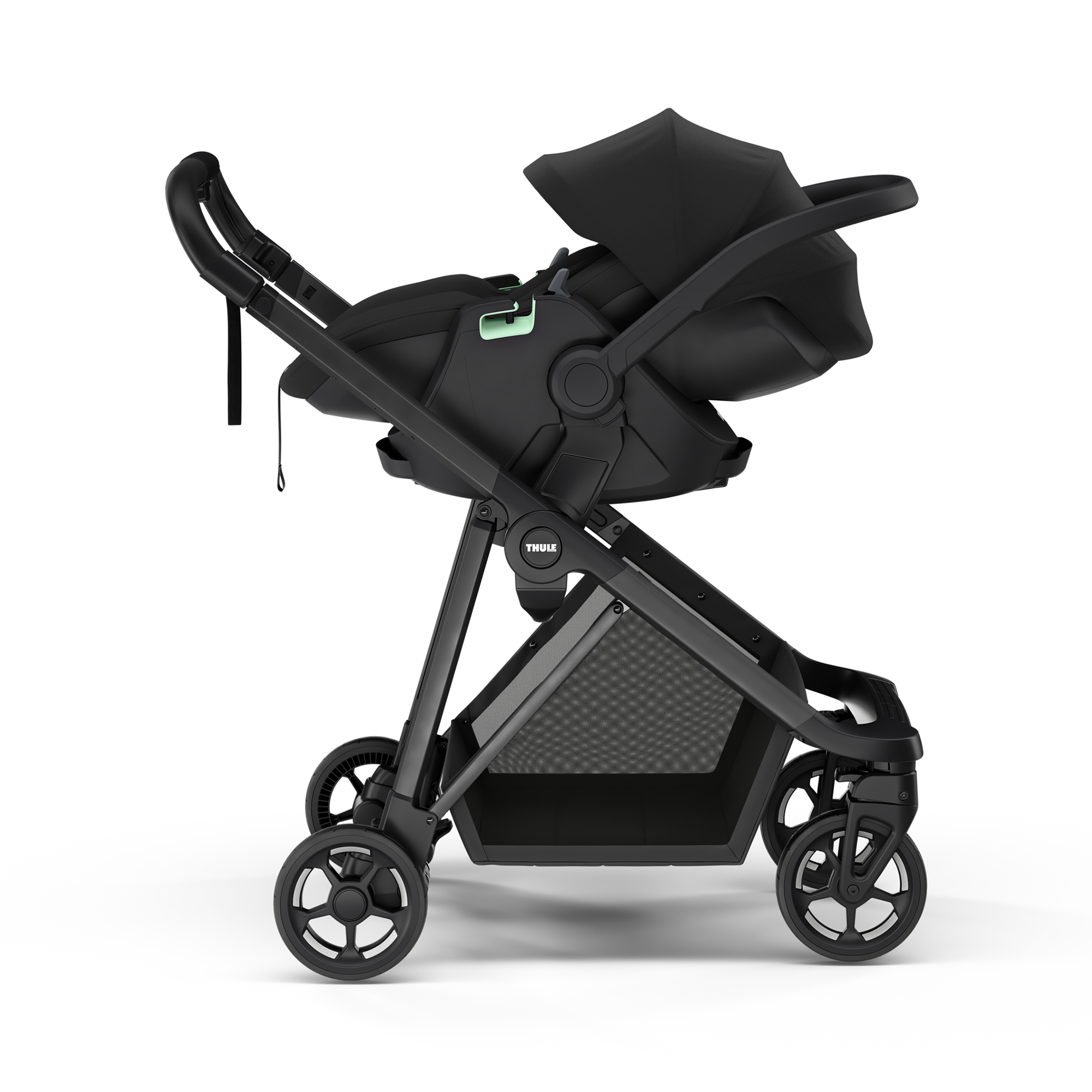 Babyschalen 0-13 kg, Gruppe 0+, THULE, Schwarz – Produktansicht