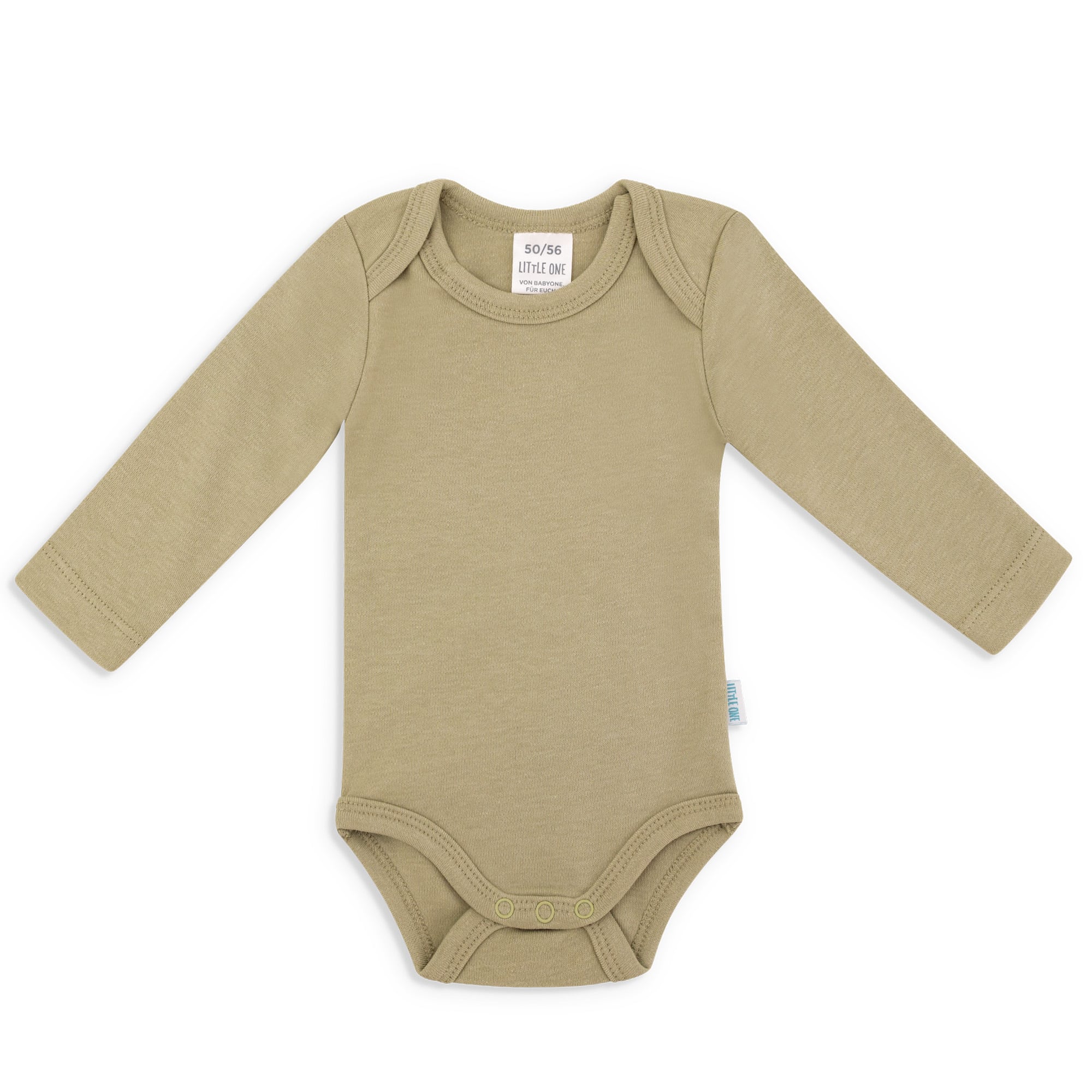 Langarmbodys, LITTLE ONE, Grün – Produktansicht