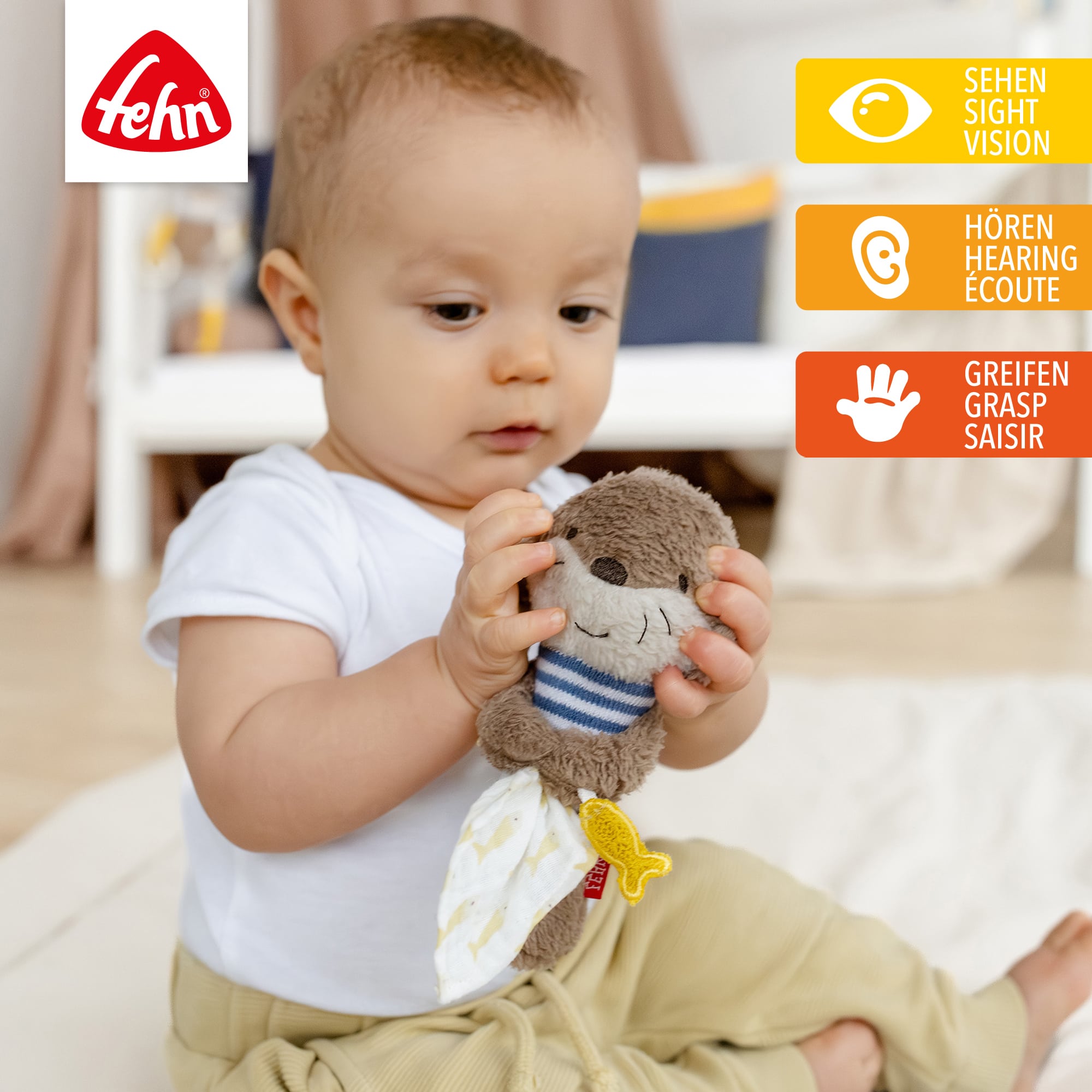 Rasseln & Greiflinge, fehn, Braun – Produktansicht