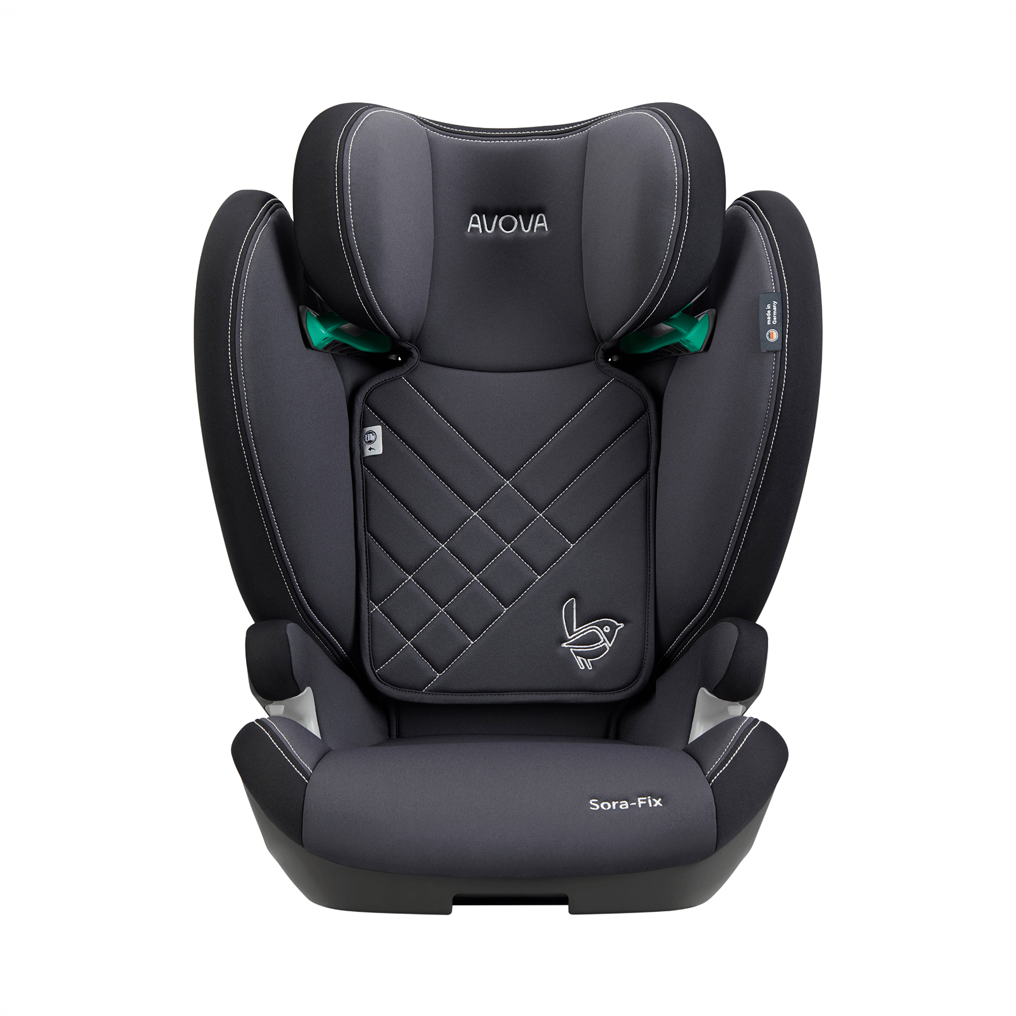 Kindersitze 15-36 kg, Gruppe 2/3, AVOVA, Grau – Produktansicht