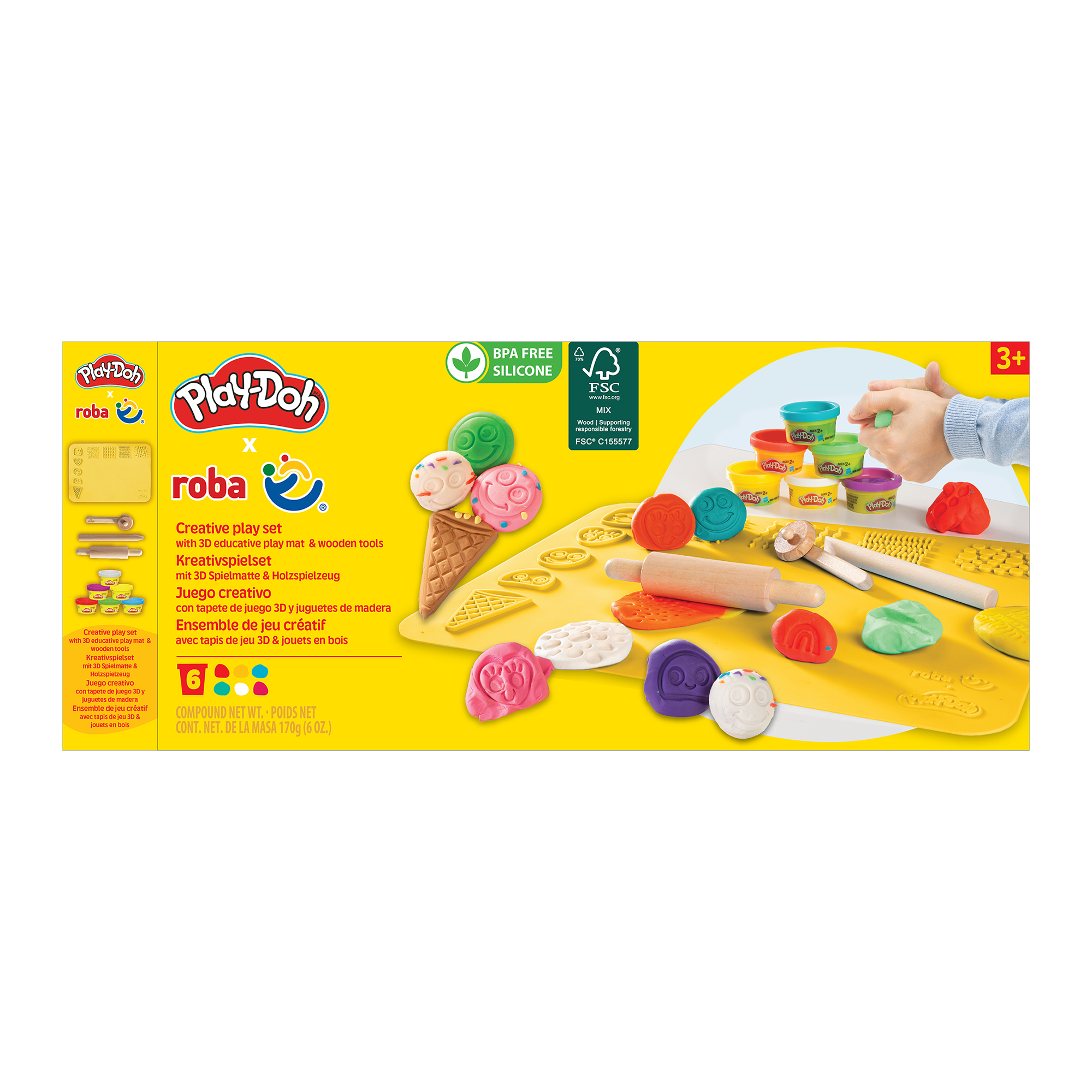 Malen & Kneten, Play-Doh, Gelb – Produktansicht
