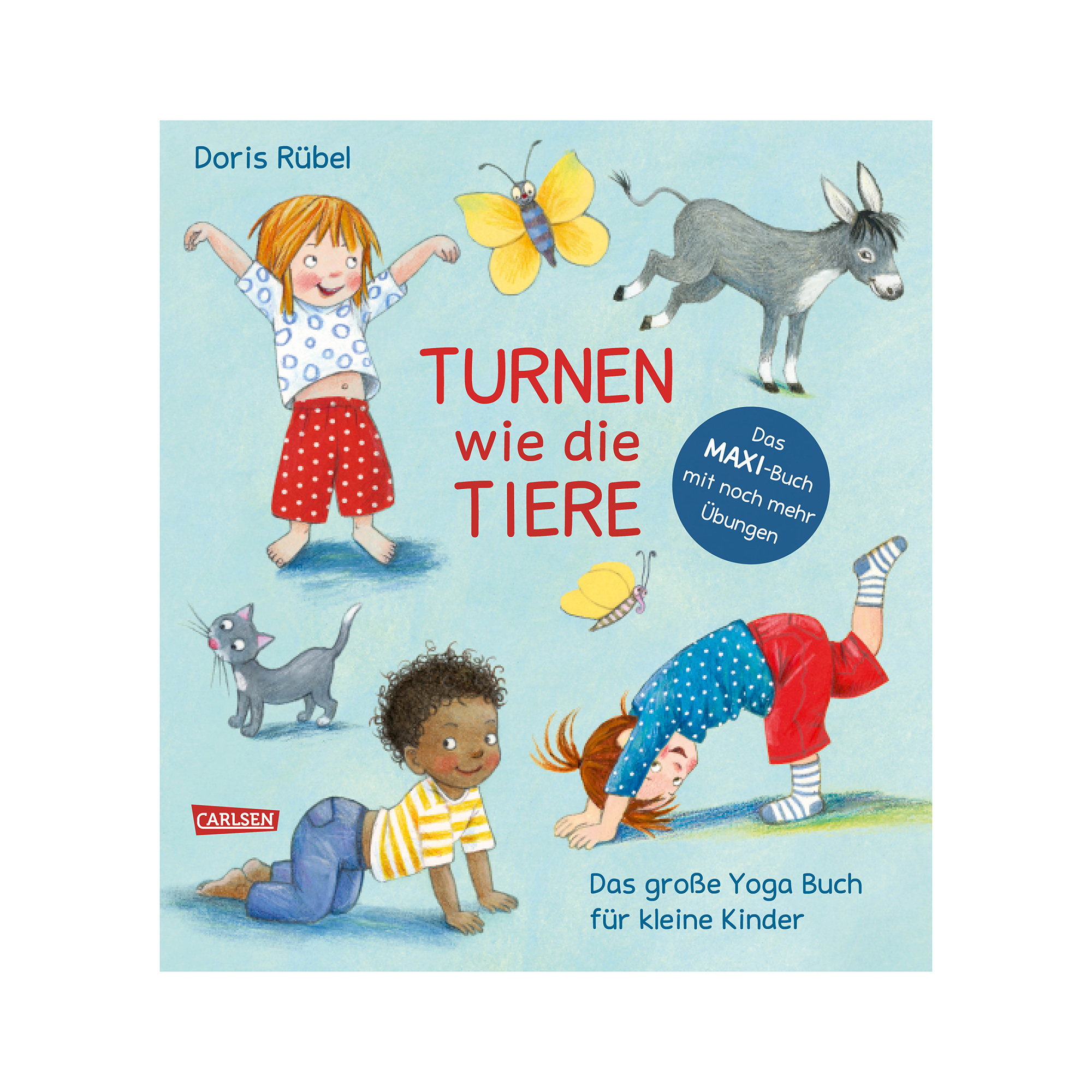 Turnen wie die Tiere - Das große Yoga Buch für kleine Kinder CARLSEN Hellblau 2000584976508 1