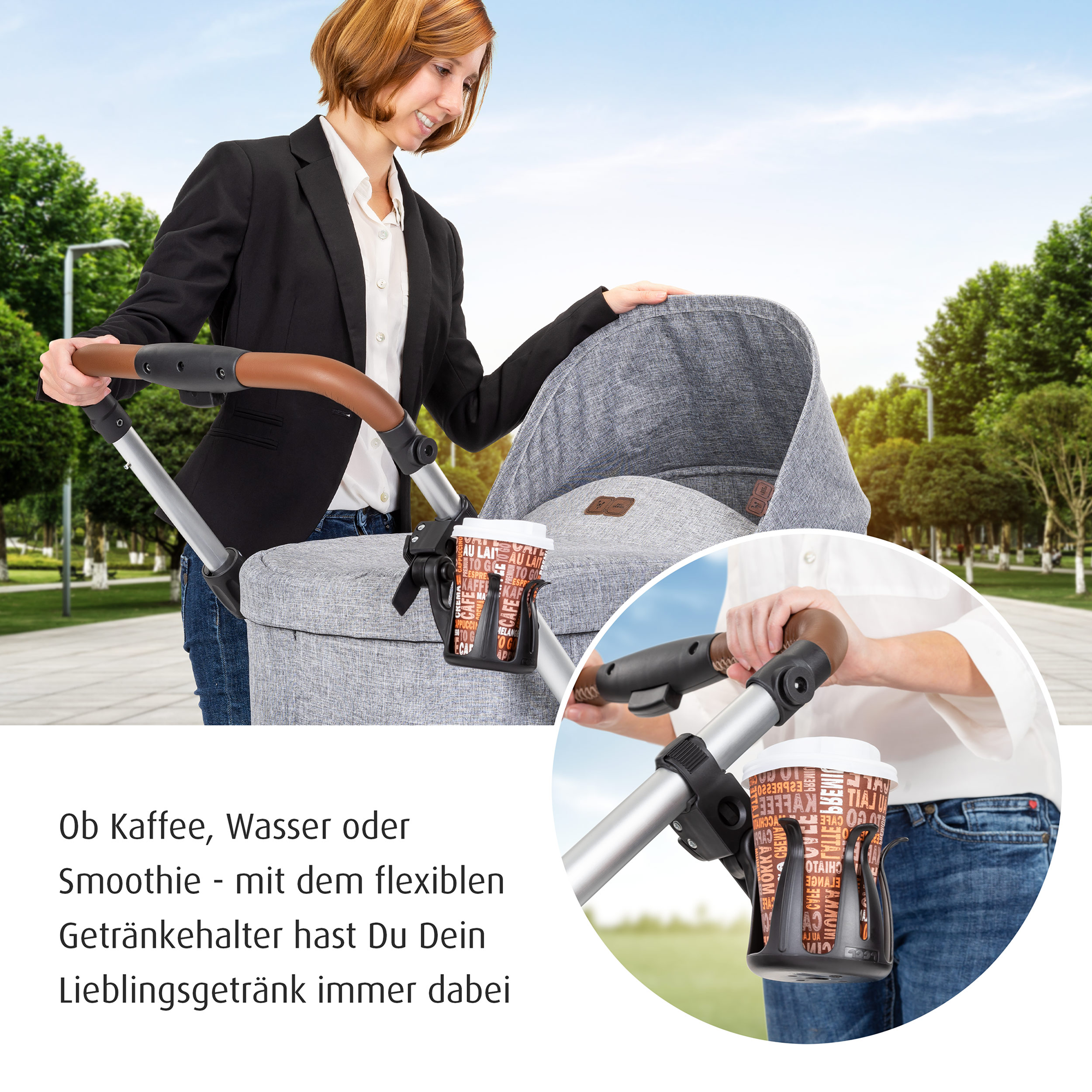 Kinderwagen Zubehör, reer, Schwarz – Produktansicht