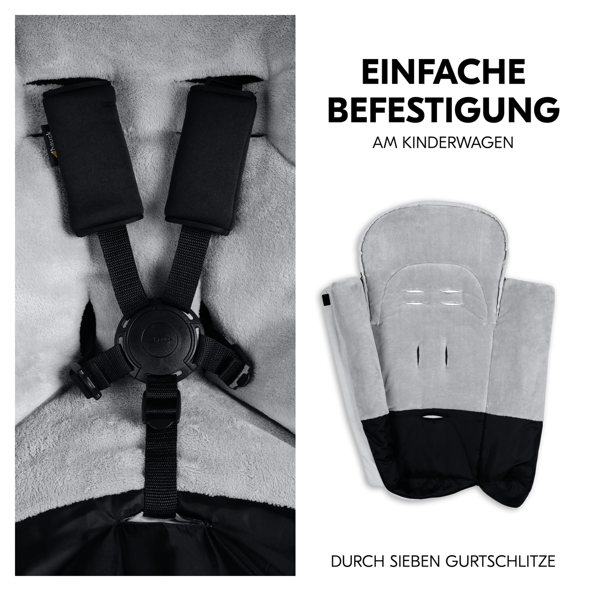 Fußsäcke & Decken, hauck, Grau – Produktansicht