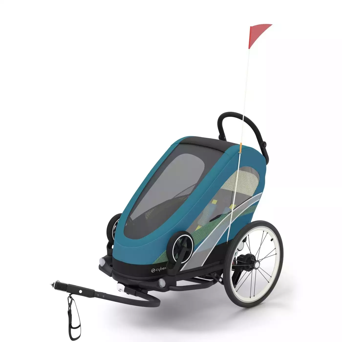 Fahrradanhänger, cybex, Blau – Produktansicht