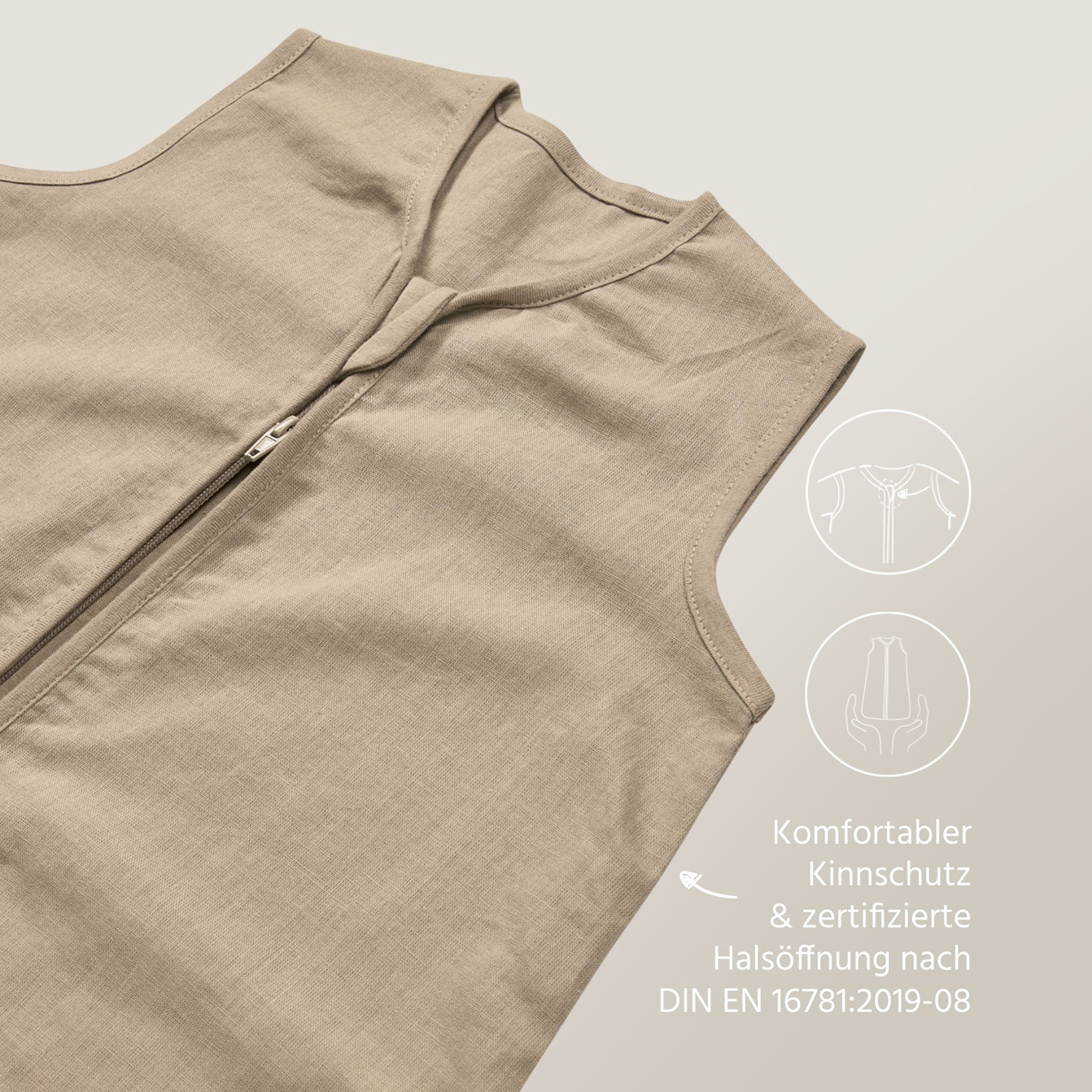 Sommerschlafsäcke, MEYCO, Beige – Produktansicht