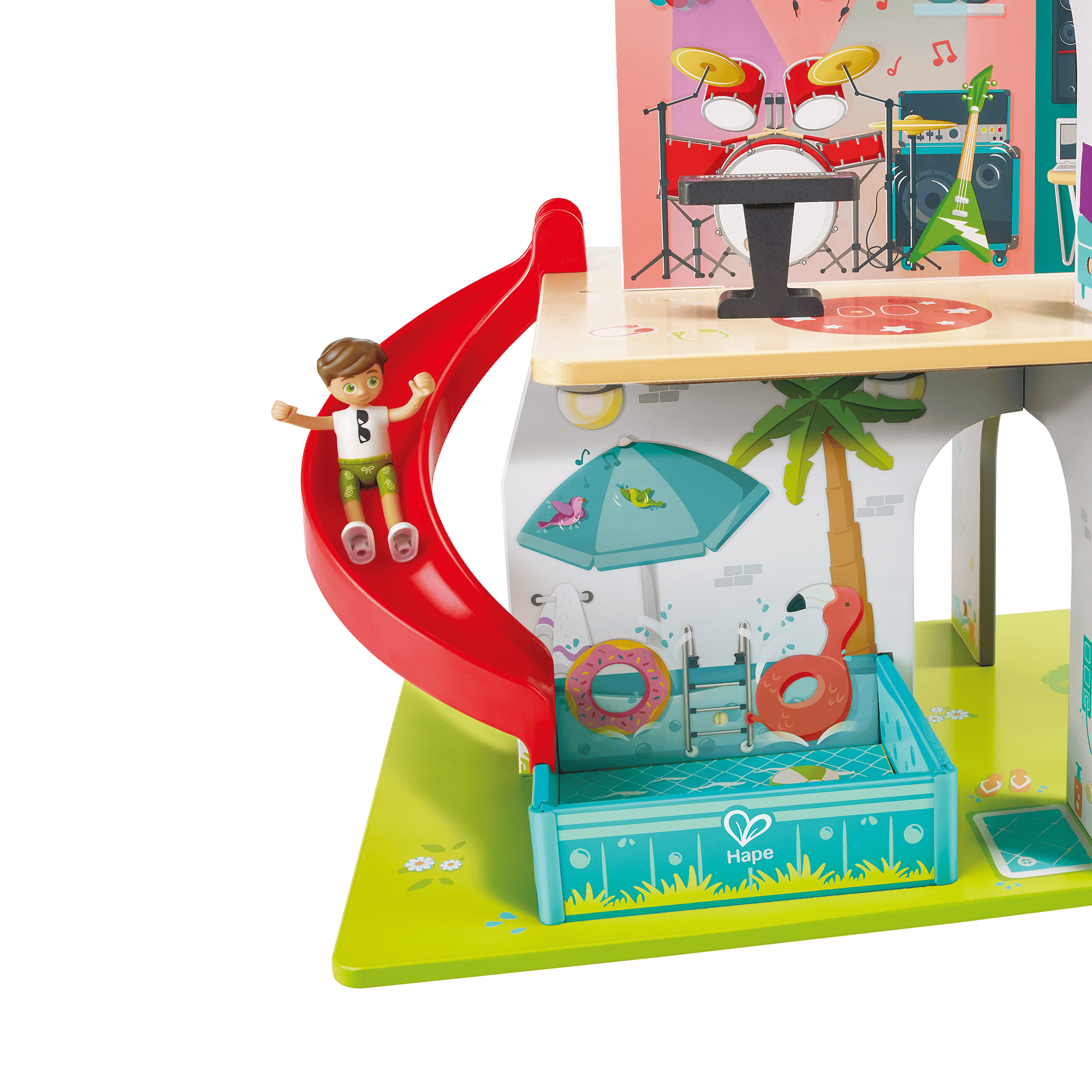 Puppen & Puppenwagen, Hape, Mehrfarbig – Produktansicht