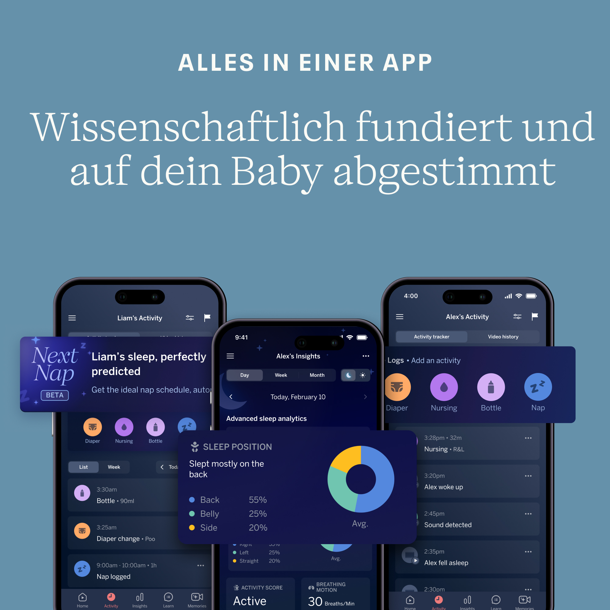 Babyphone, Nanit, Weiß – Produktansicht