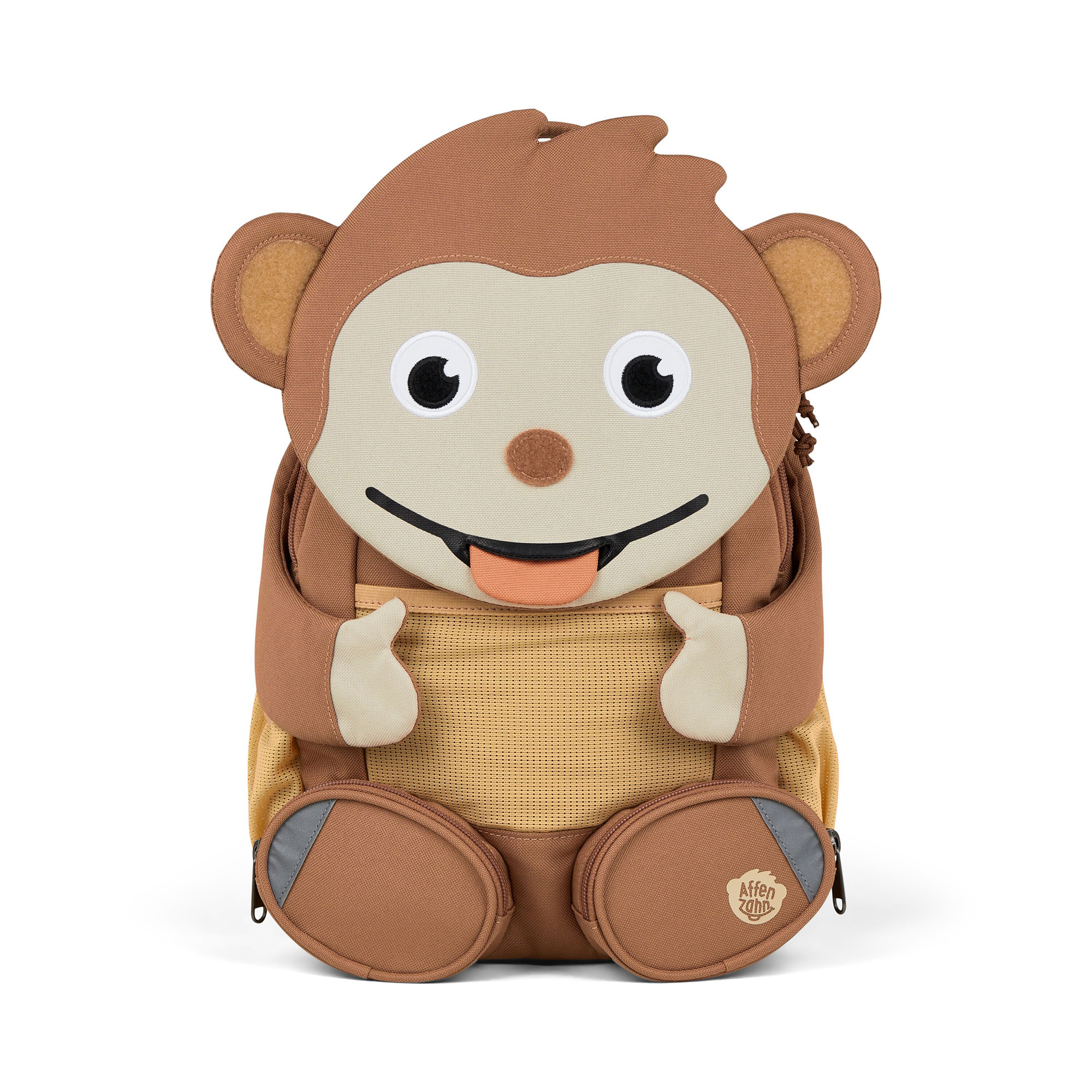 Kinderrucksäcke, Affenzahn, Braun – Produktansicht