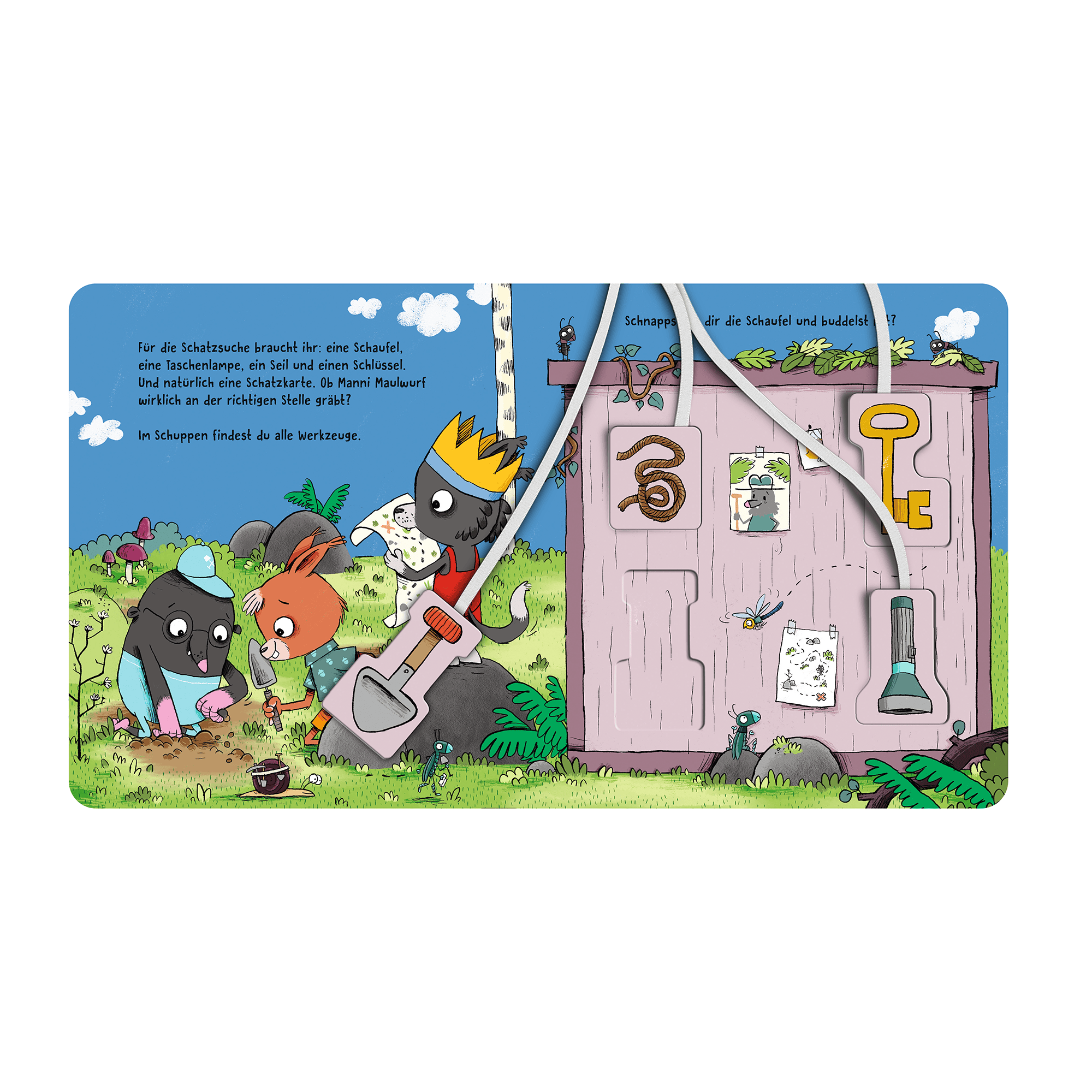 Bilderbücher, ess!inger – Besonderheit: mit Mitmach-Pappe mit 4 extra Werkzeugen zum Mitspielen