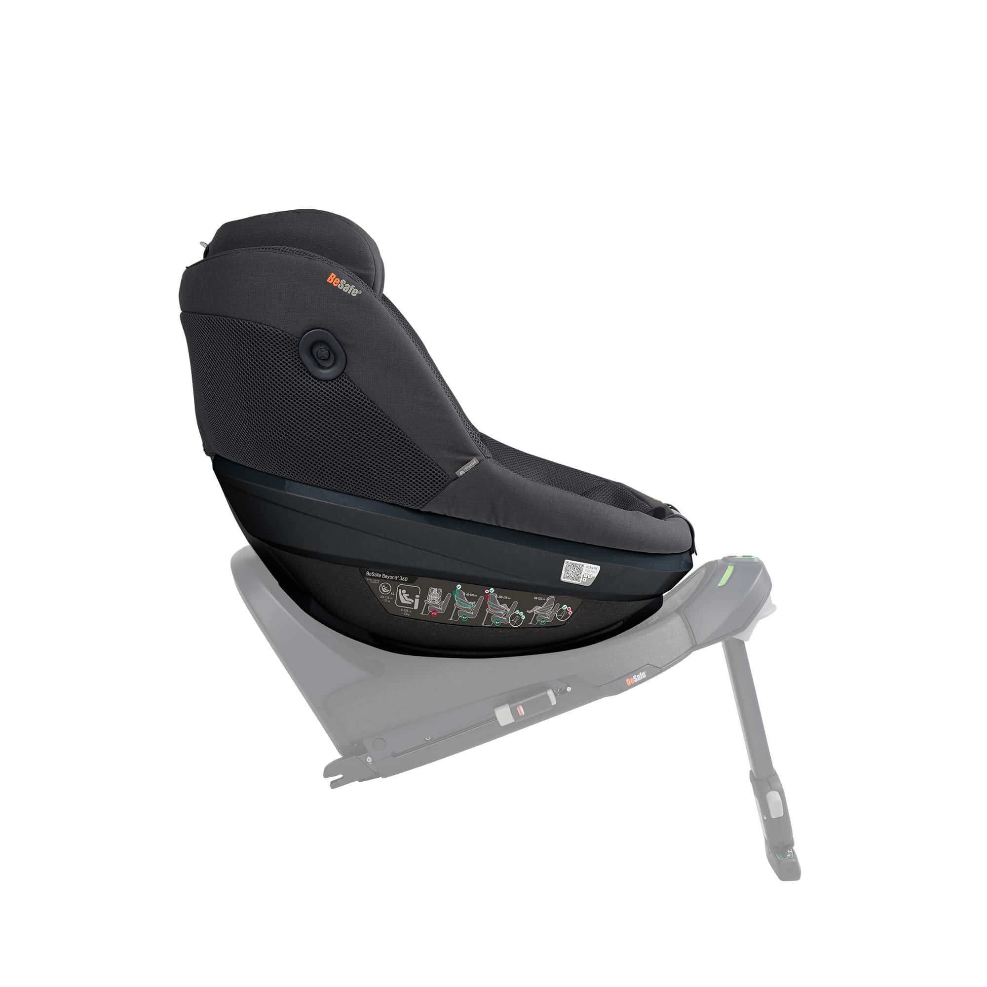 Reboarder 0-18 kg, Gruppe 0+/1, BeSafe, Grau – Produktansicht