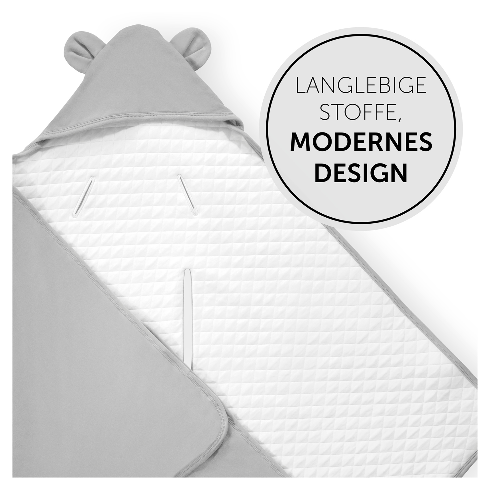 Einschlagdecken & Decken, hauck, Grau – Produktansicht