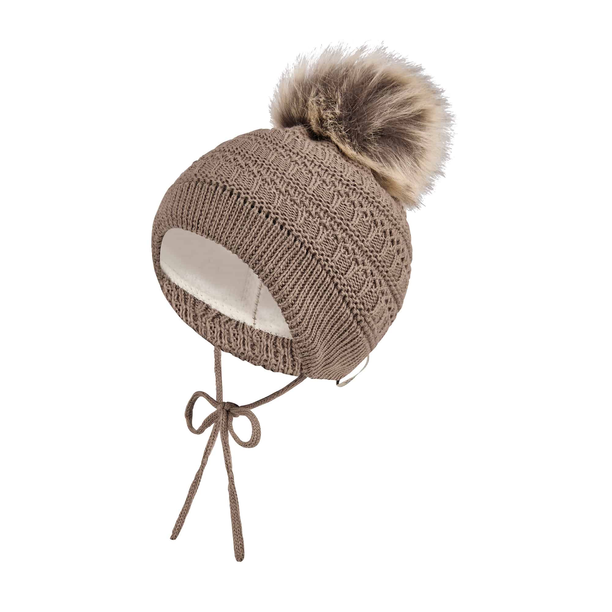 Wintermützen, Sterntaler, Braun – Besonderheit: hübsches Zopfmuster