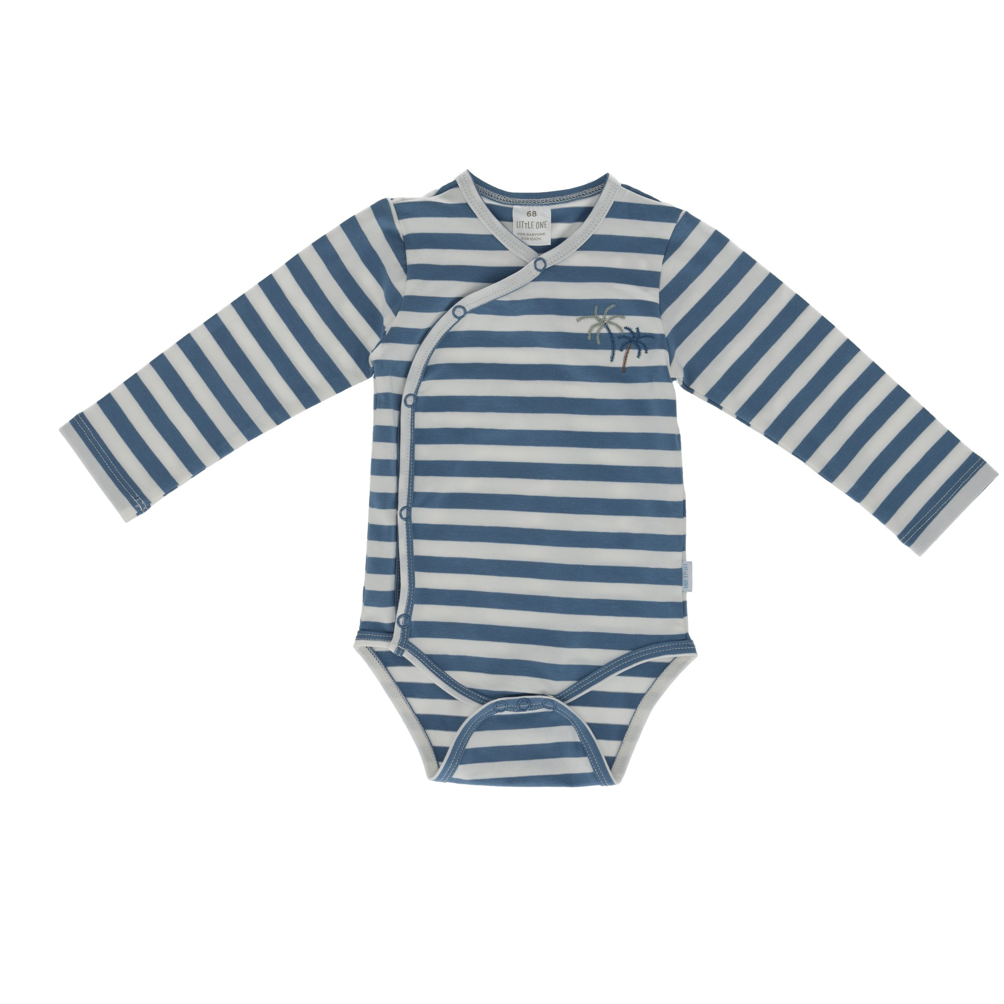 Wickelbodys, LITTLE ONE, Blau – Besonderheit: aus 95% Baumwolle