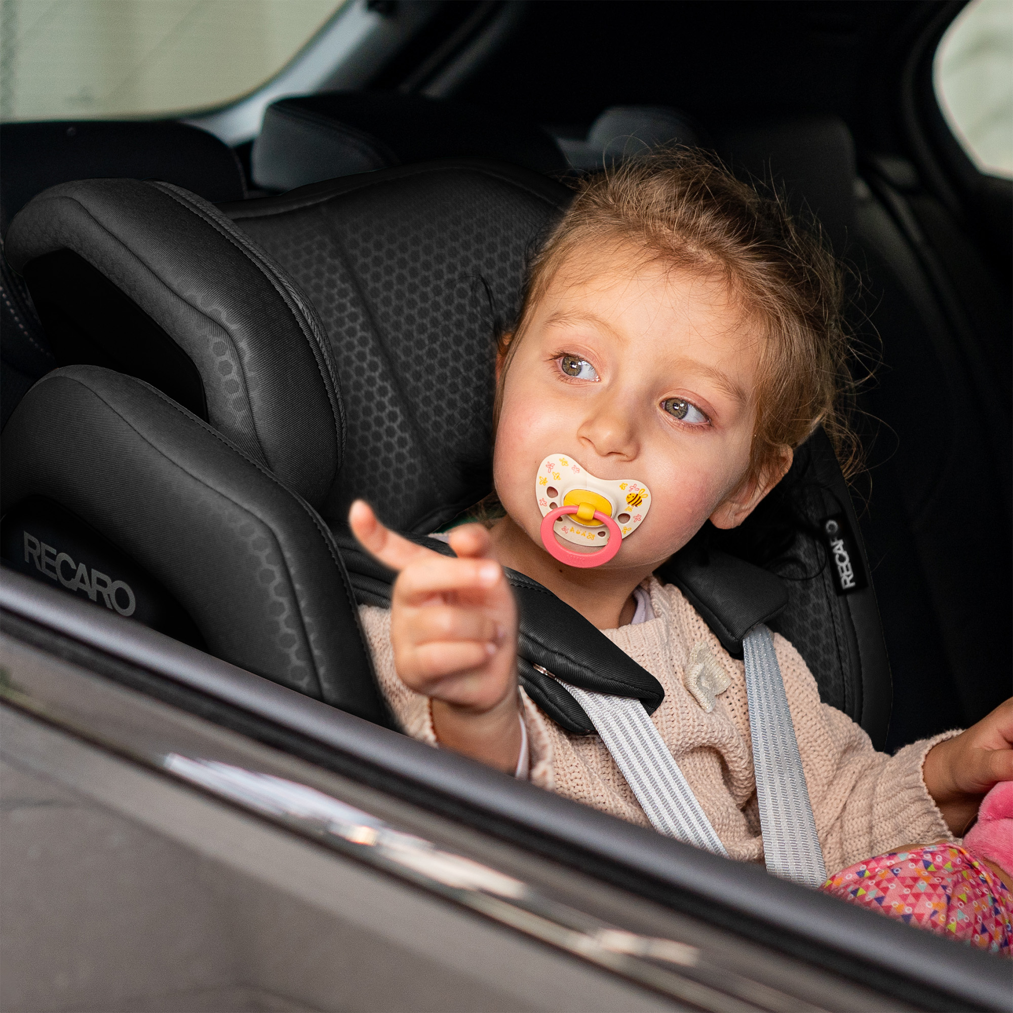Reboarder 0-18 kg, Gruppe 0+/1, RECARO, Schwarz – Produktansicht