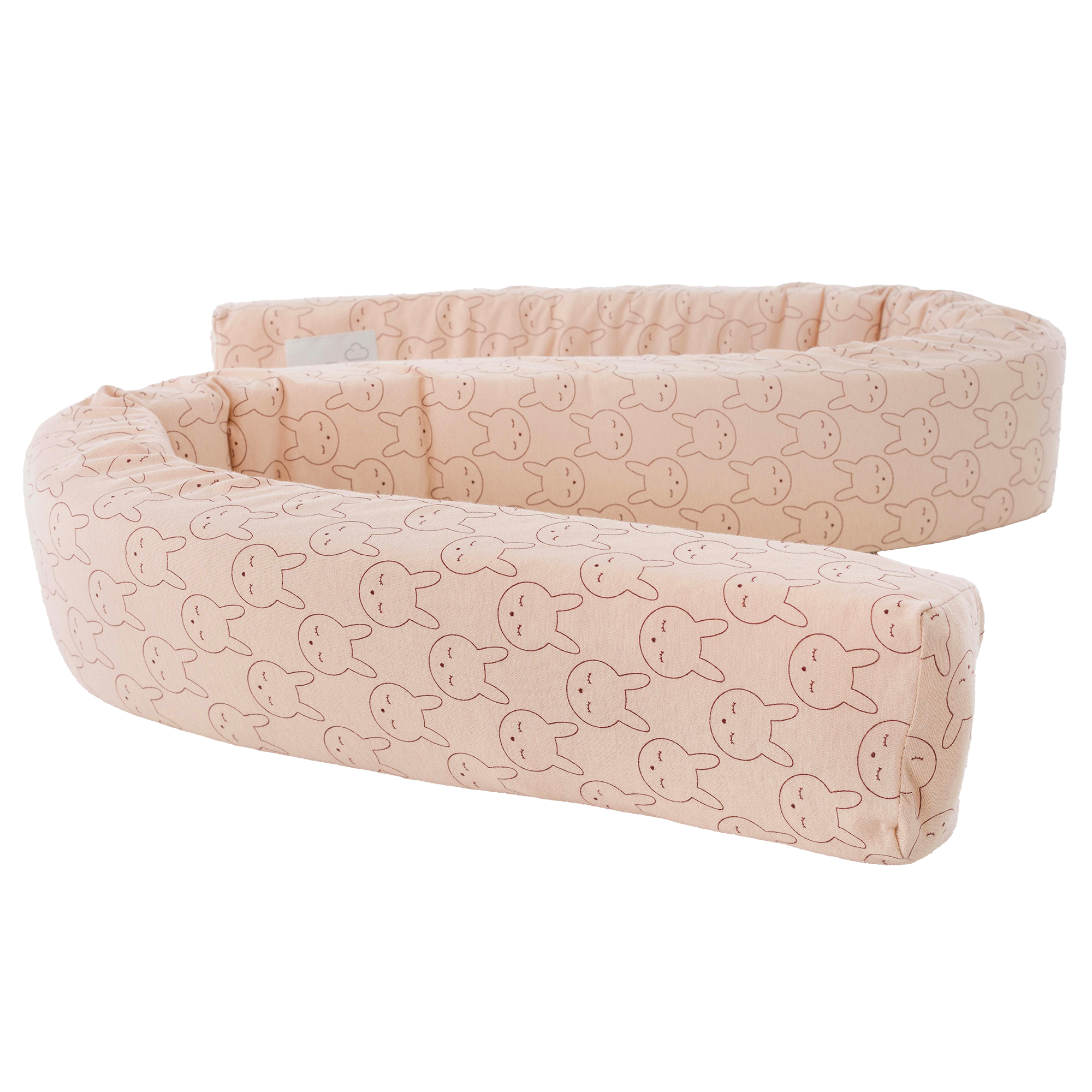 Nestchen, Träumeland, Beige – Besonderheit: hochwertige Bettschlange mit beigem Häschenmuster