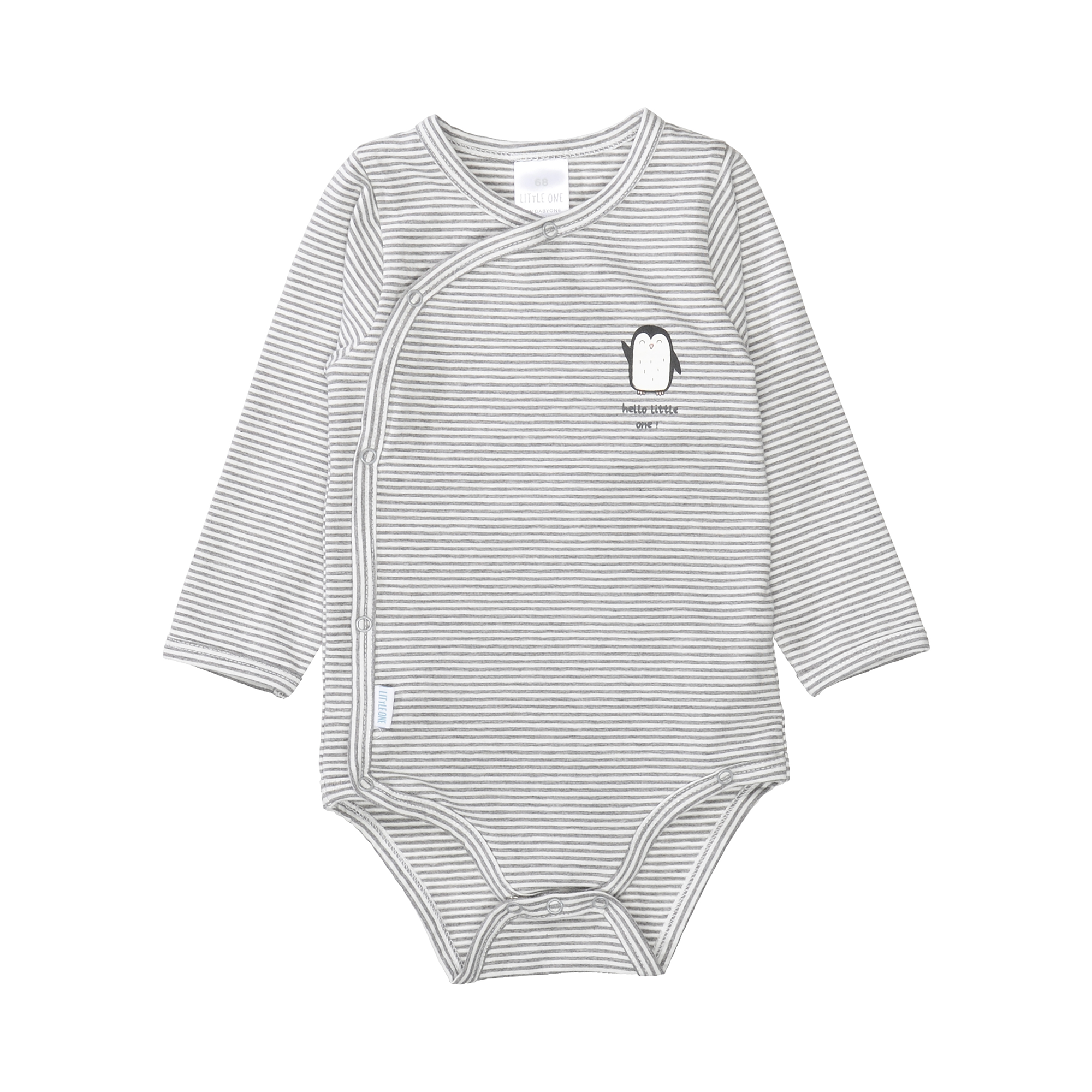 Wickelbody Pinguin LITTLE ONE Grau Grau M2000587082404 1