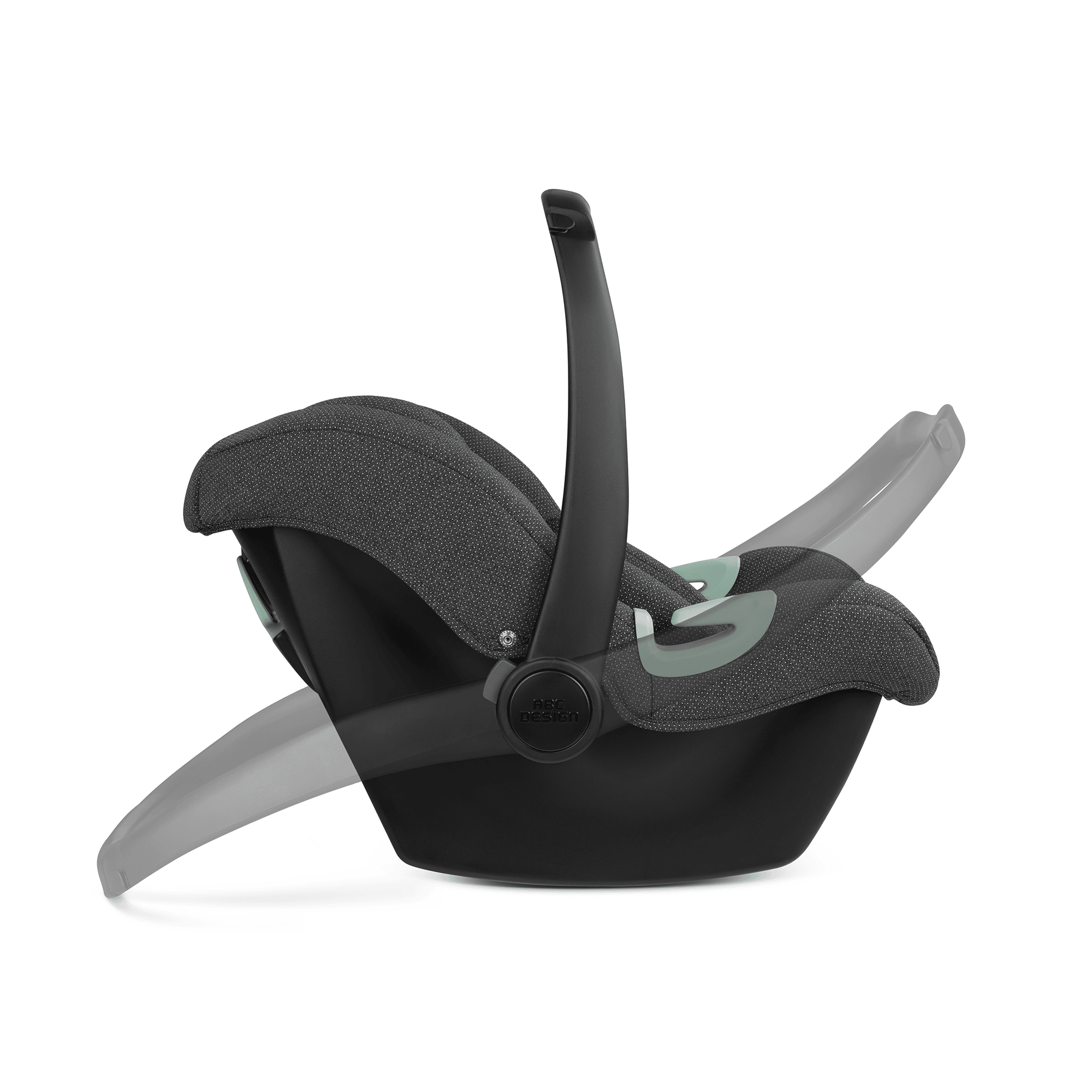 Babyschalen 0-13 kg, Gruppe 0+, ABC DESIGN, Grau – Produktansicht