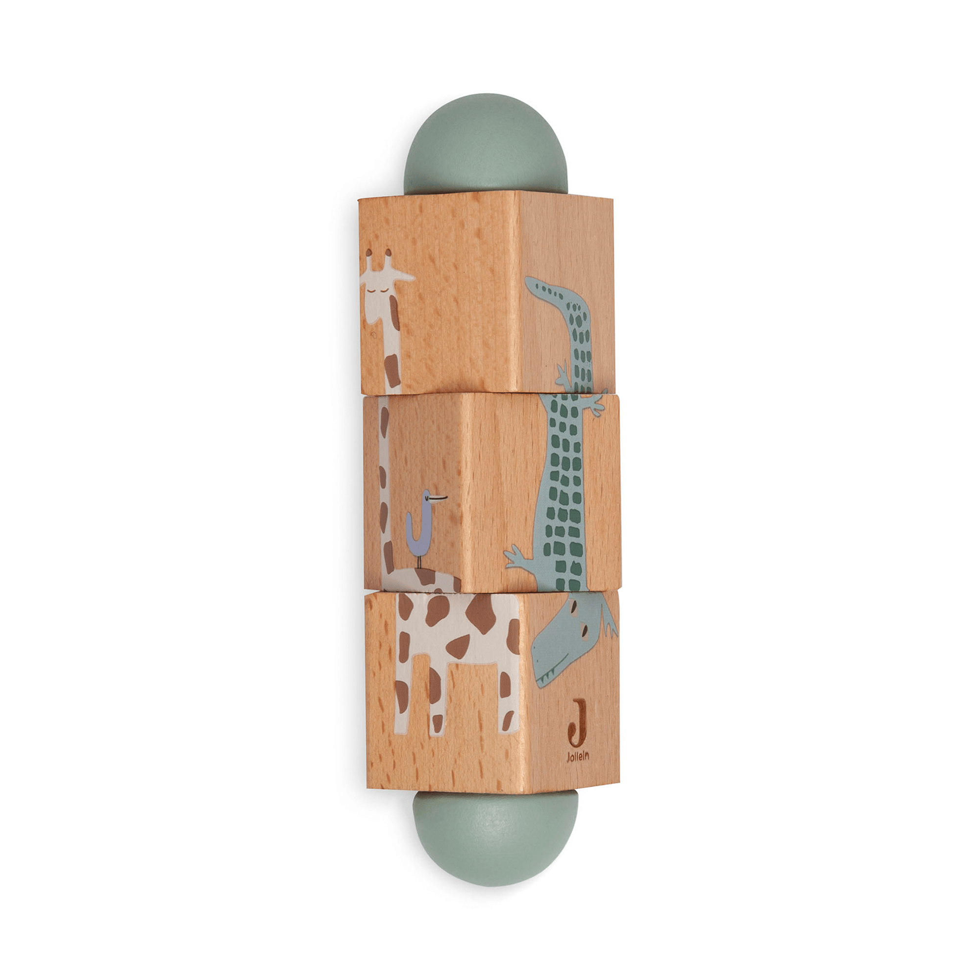 Holzpuzzle, jollein, Mehrfarbig – Produktansicht