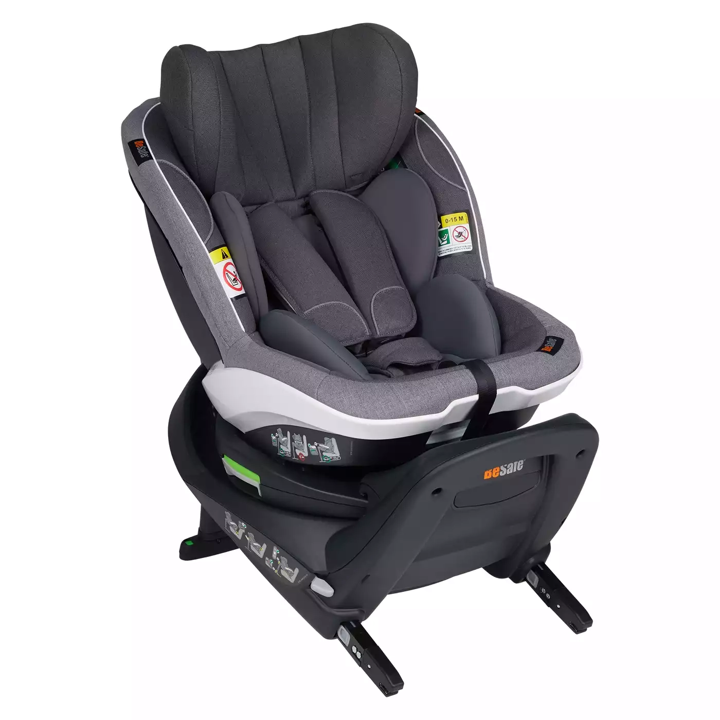 Reboarder 0-18 kg, Gruppe 0+/1, BeSafe, Grau – Produktansicht