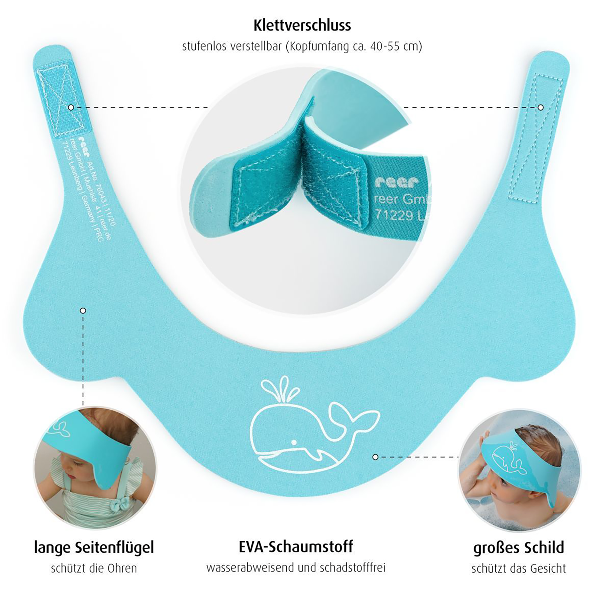 Badezubehör, reer, Blau – Produktansicht
