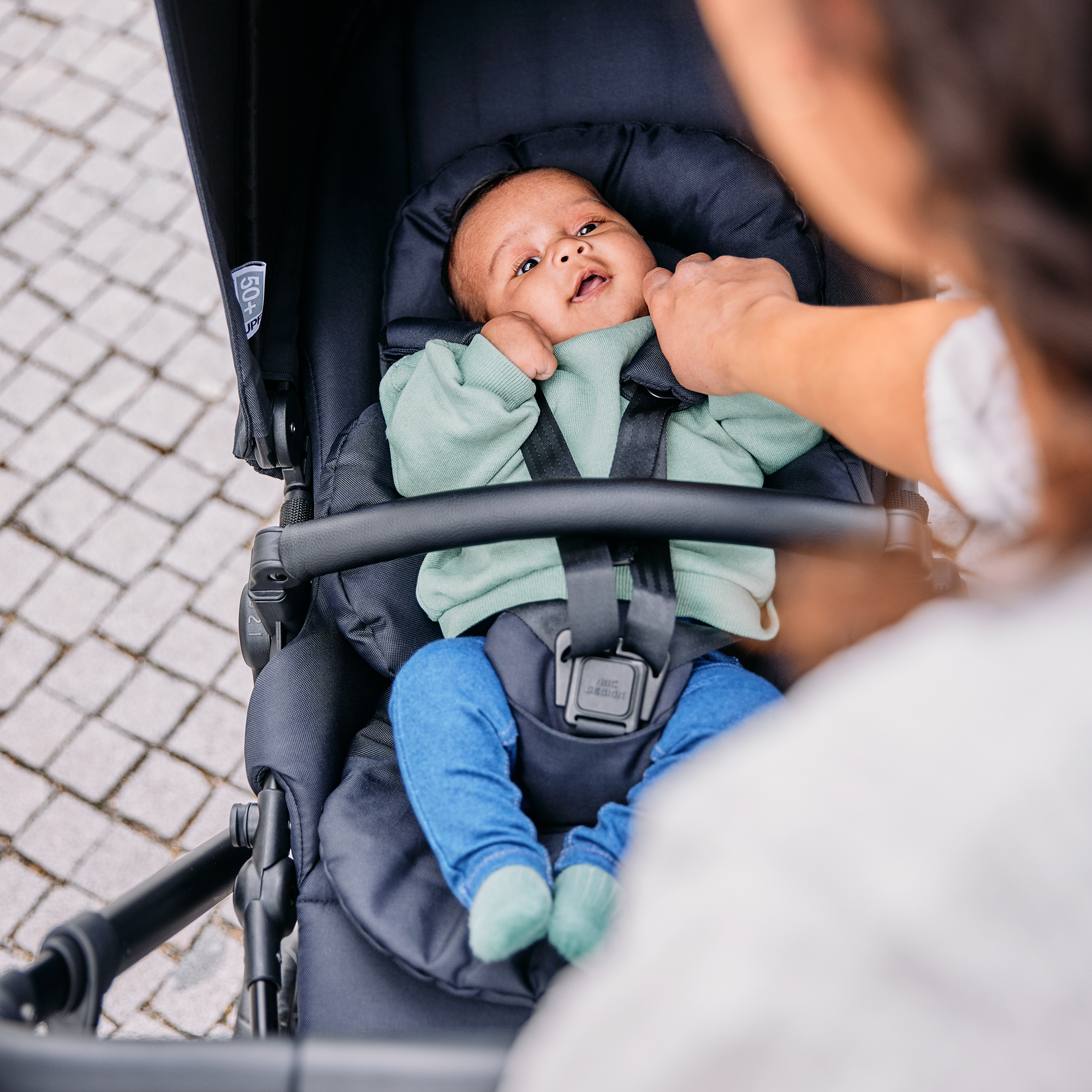 Zwillingswagen & Geschwisterwagen, ABC DESIGN, Schwarz – Besonderheit: Zwillings-/Geschwisterwagen für bis zu zwei Kinder ab Geburt bis je 22 kg 