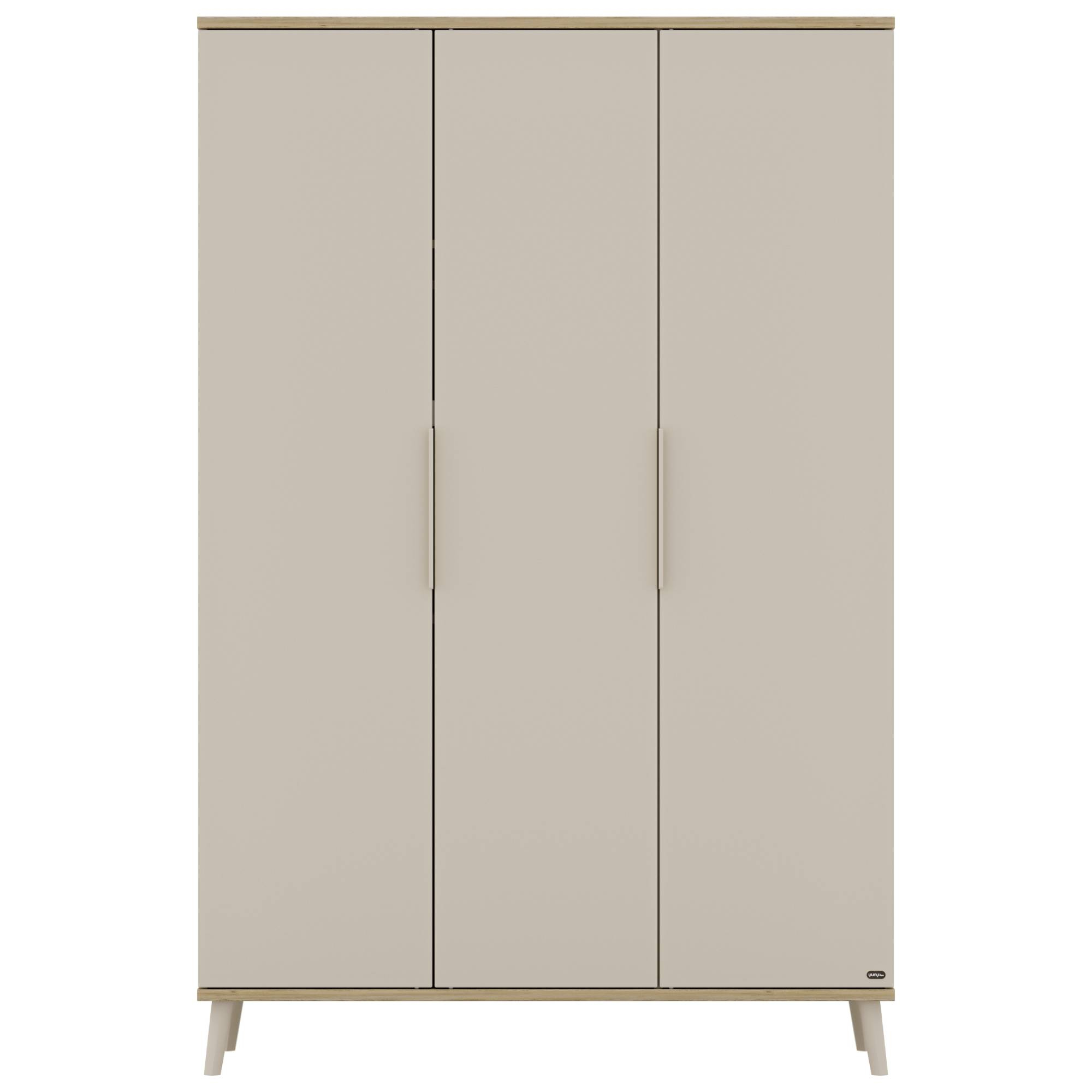 3-türige Kleiderschränke, Yuny by PAIDI, Beige – Produktansicht