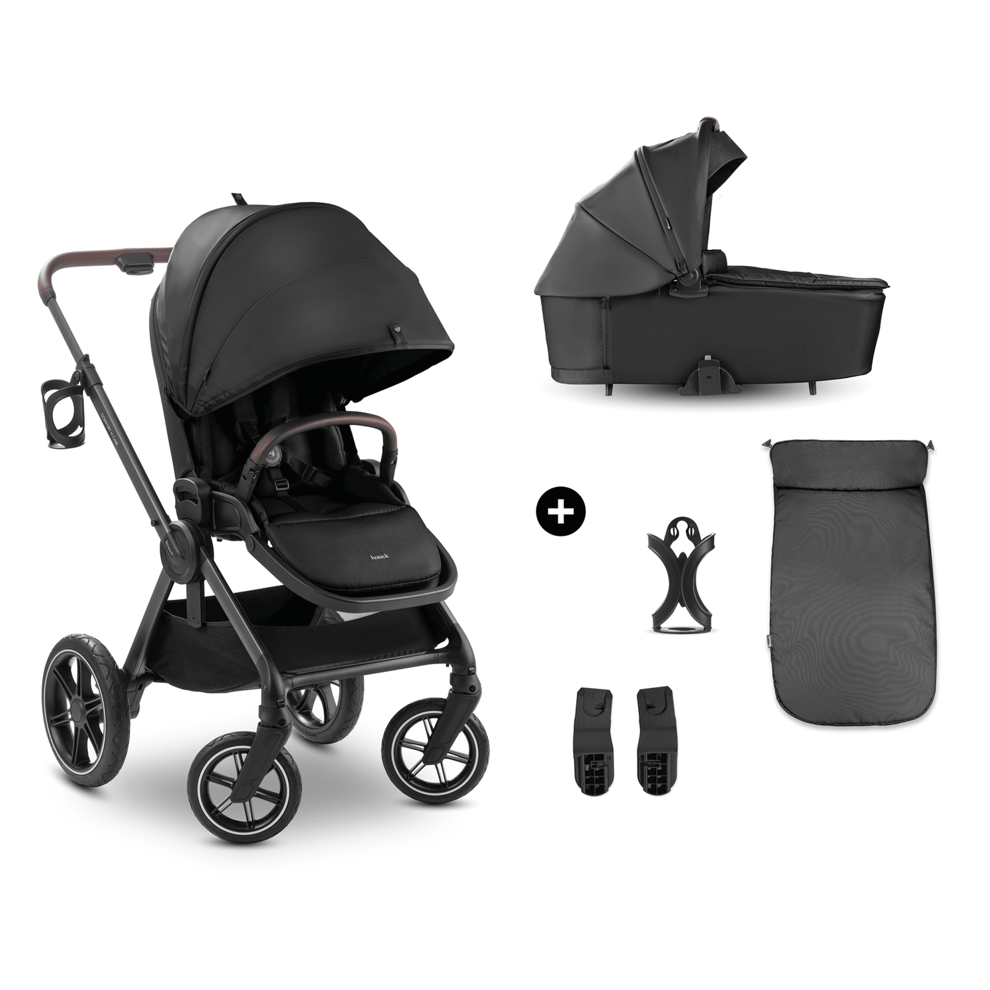 Kombi-Kinderwagen, hauck, Grau – Produktansicht