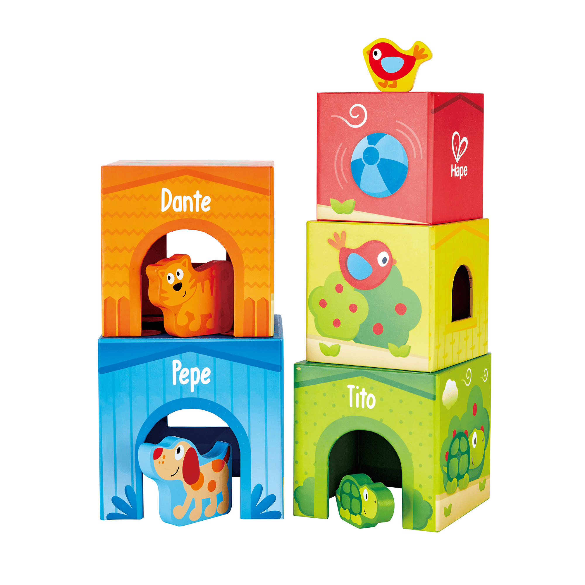 Stapeltürme, Hape, Mehrfarbig – Produktansicht
