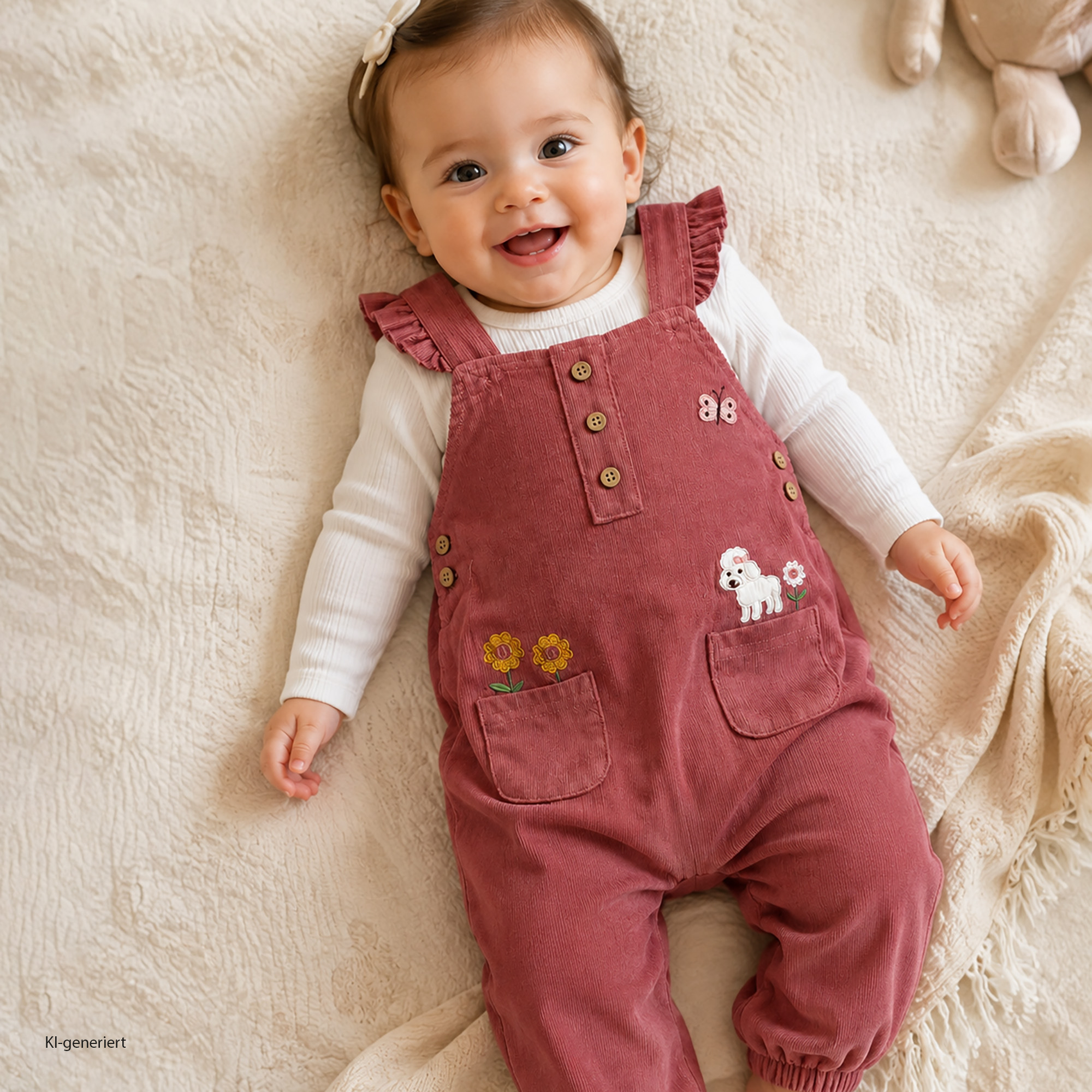 Latzhosen, LITTLE, Pink – Produktansicht
