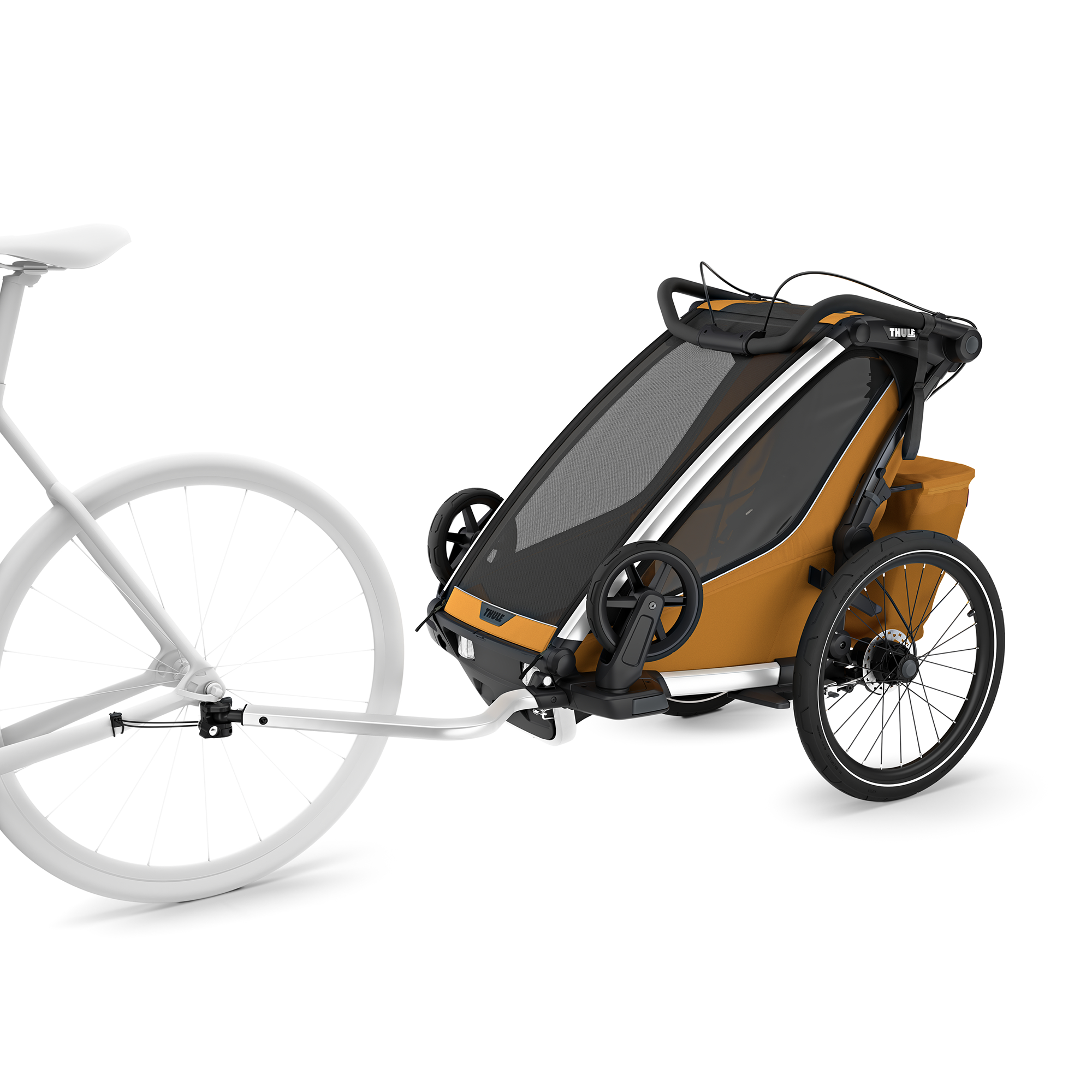 Fahrradanhänger, THULE, Gelb – Produktansicht
