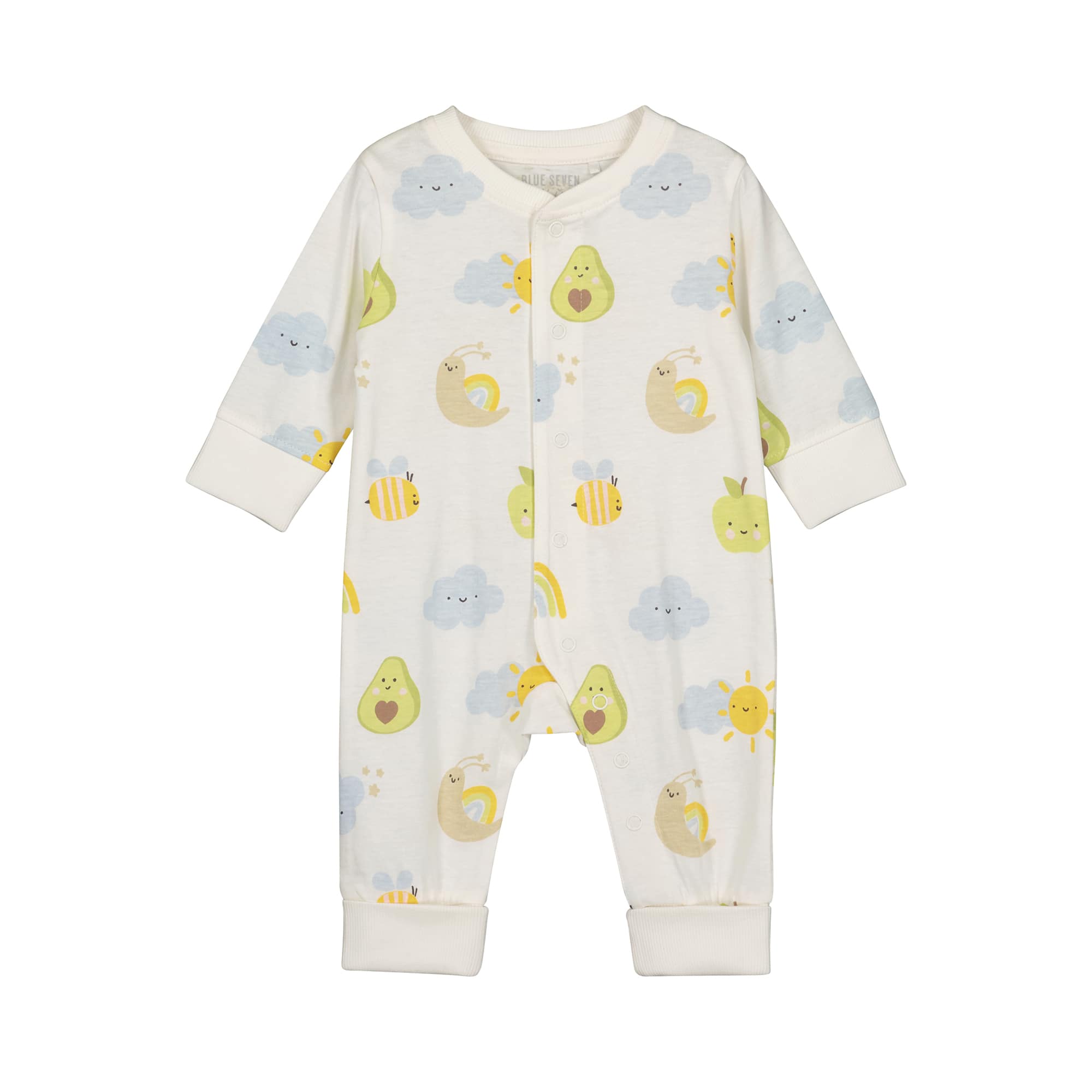 Einteiler, blue seven, Weiß – Produktansicht