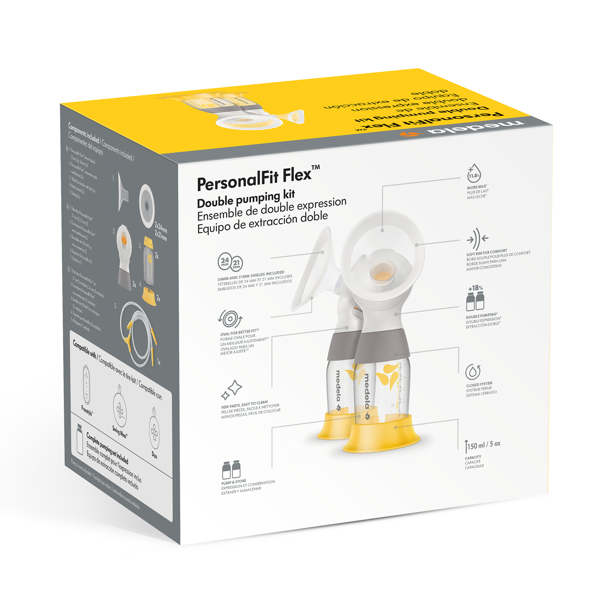 Milchpumpen, medela, Gelb – Produktansicht